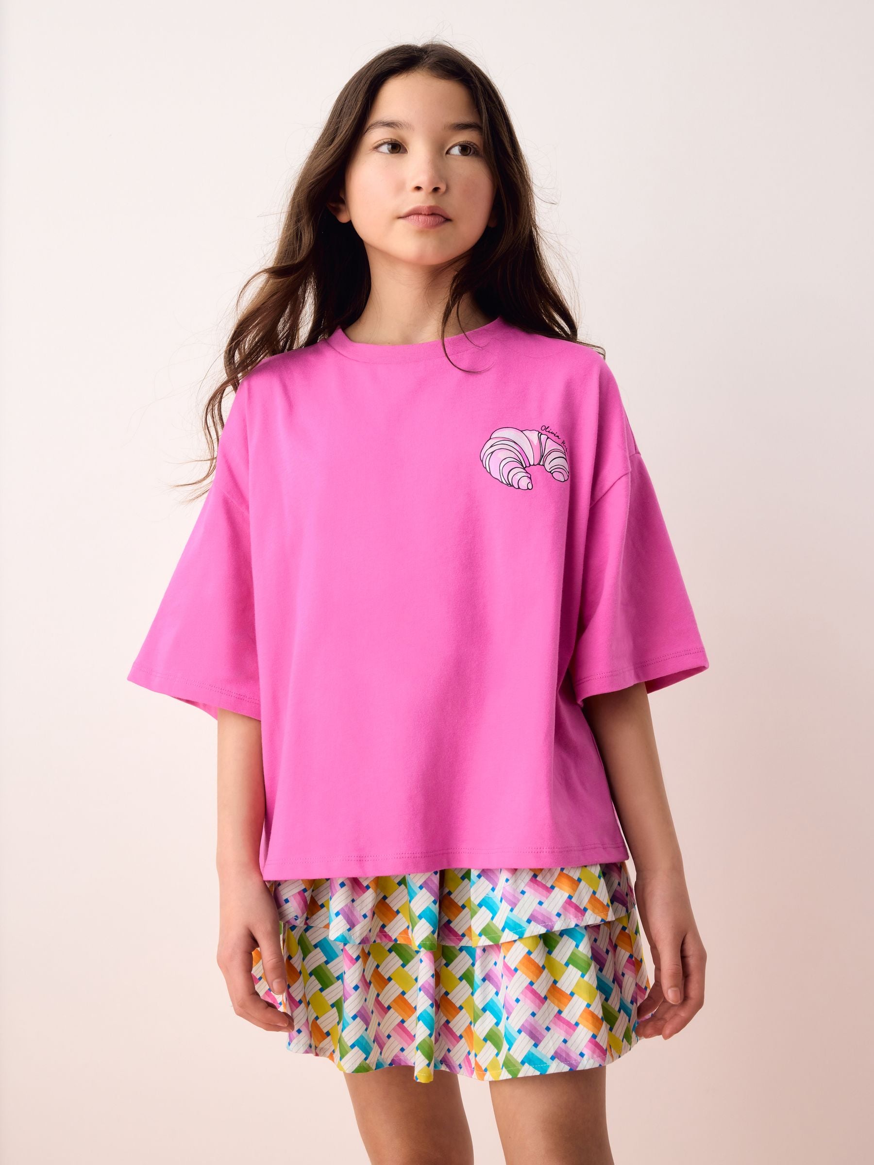 Dsiney Kidz - Olivia Rubin Boxy Dessert Puff Print Graphic Multicolour T-Shirts 3 Pack image 6