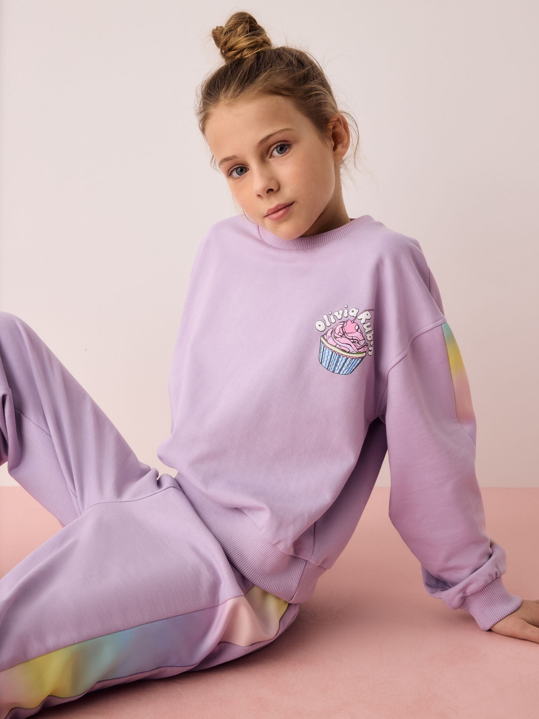 Dsiney Kidz - Olivia Rubin Ombre Panel Cupcake Sweat & Joggers 2 Piece Set image 3