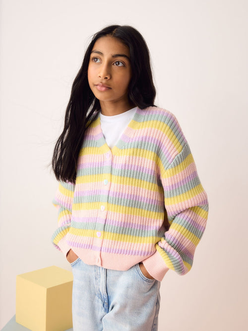 Dsiney Kidz - Olivia Rubin Pastel Stripe Knitted Cardigan image 1