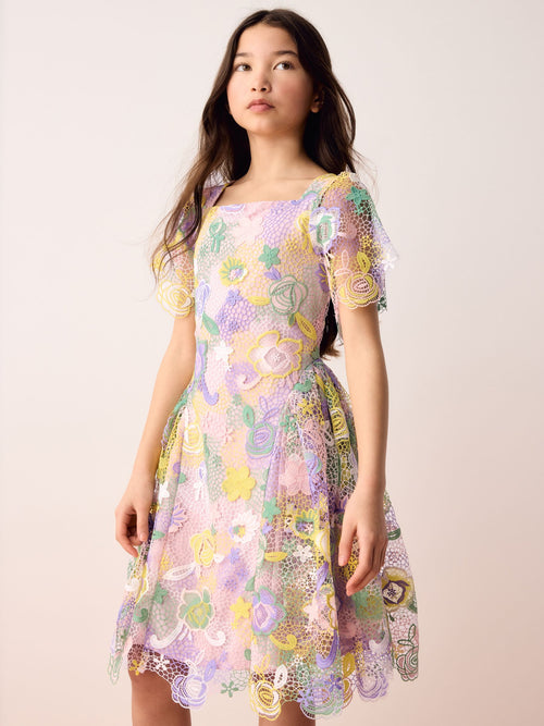 Dsiney Kidz - Olivia Rubin Floral Angel Sleeve Lace Dress image 1