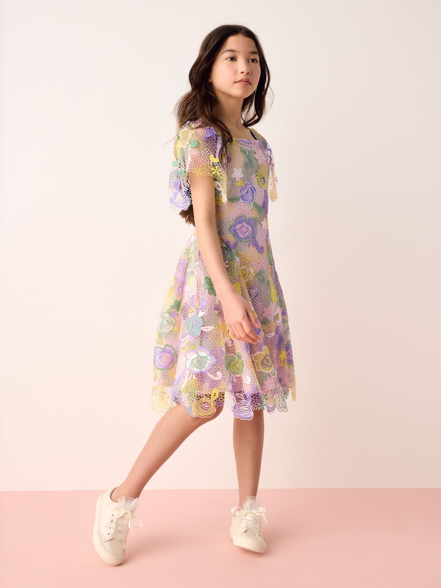 Olivia Rubin Floral Angel Sleeve Lace Dress image 2