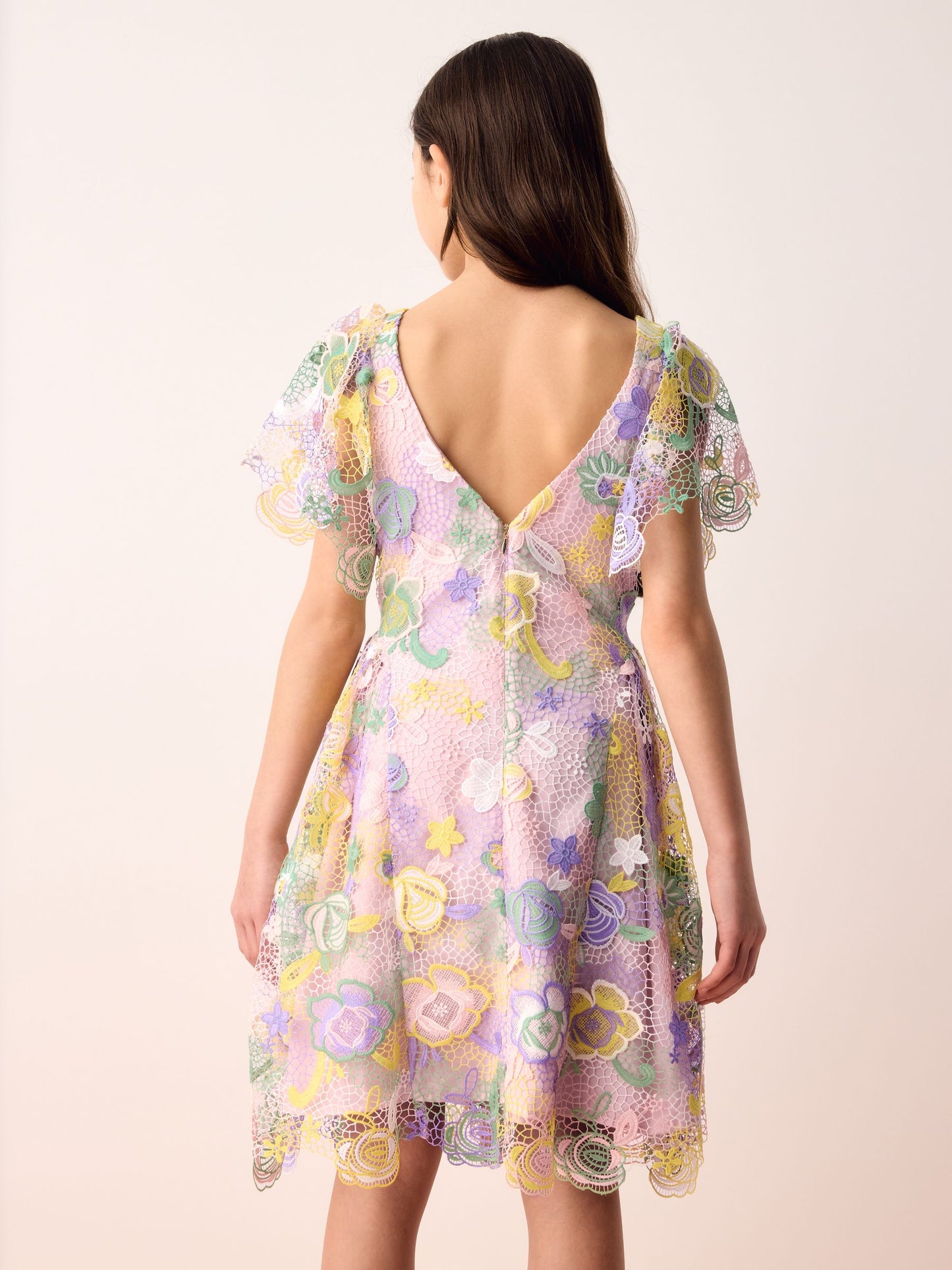 Olivia Rubin Floral Angel Sleeve Lace Dress image 5