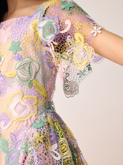 Olivia Rubin Floral Angel Sleeve Lace Dress image 7