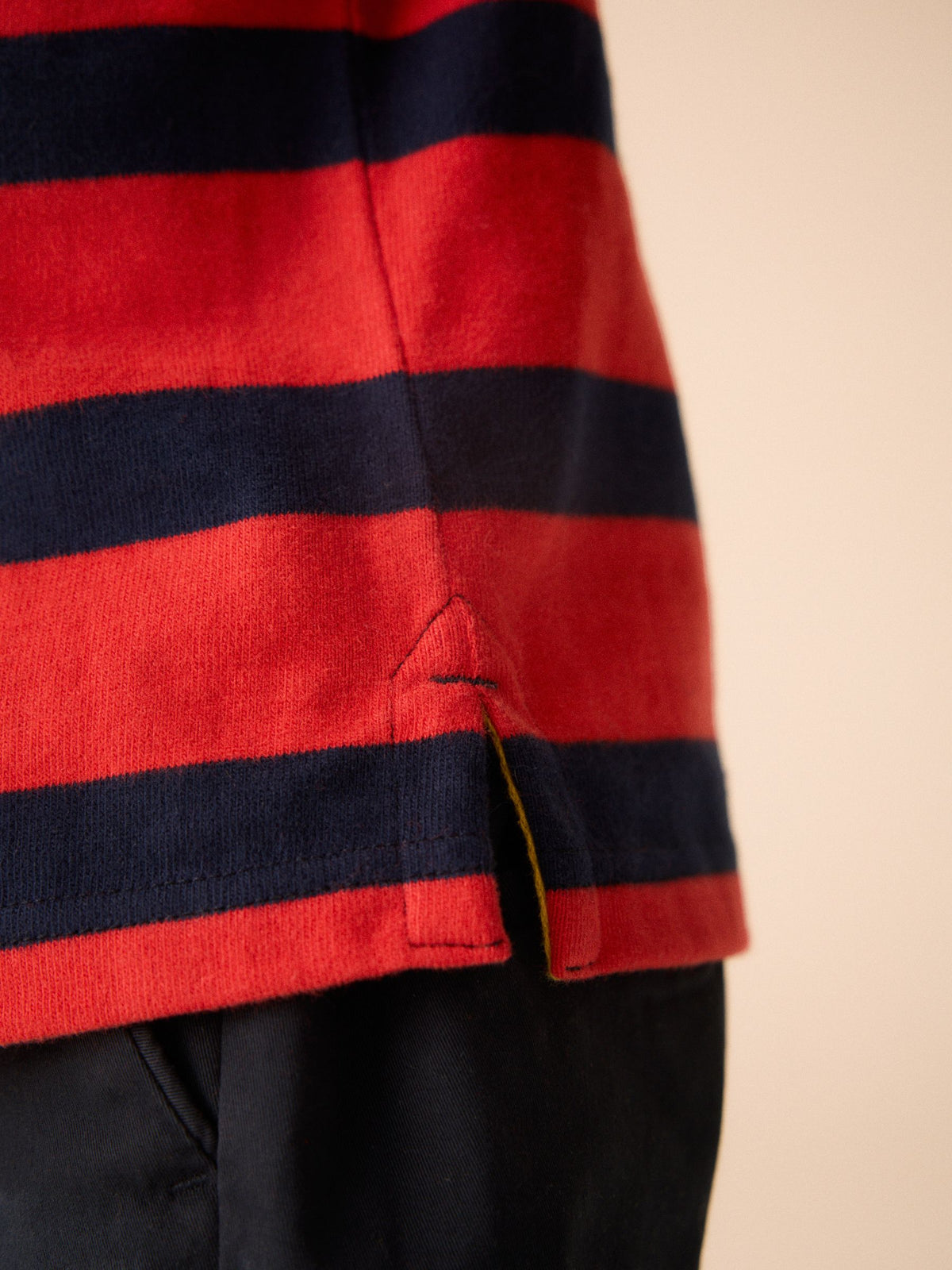 Dsiney Kidz - Navy/Red Long Sleeve Rugby Polo Top (3mths-7yrs) image 4