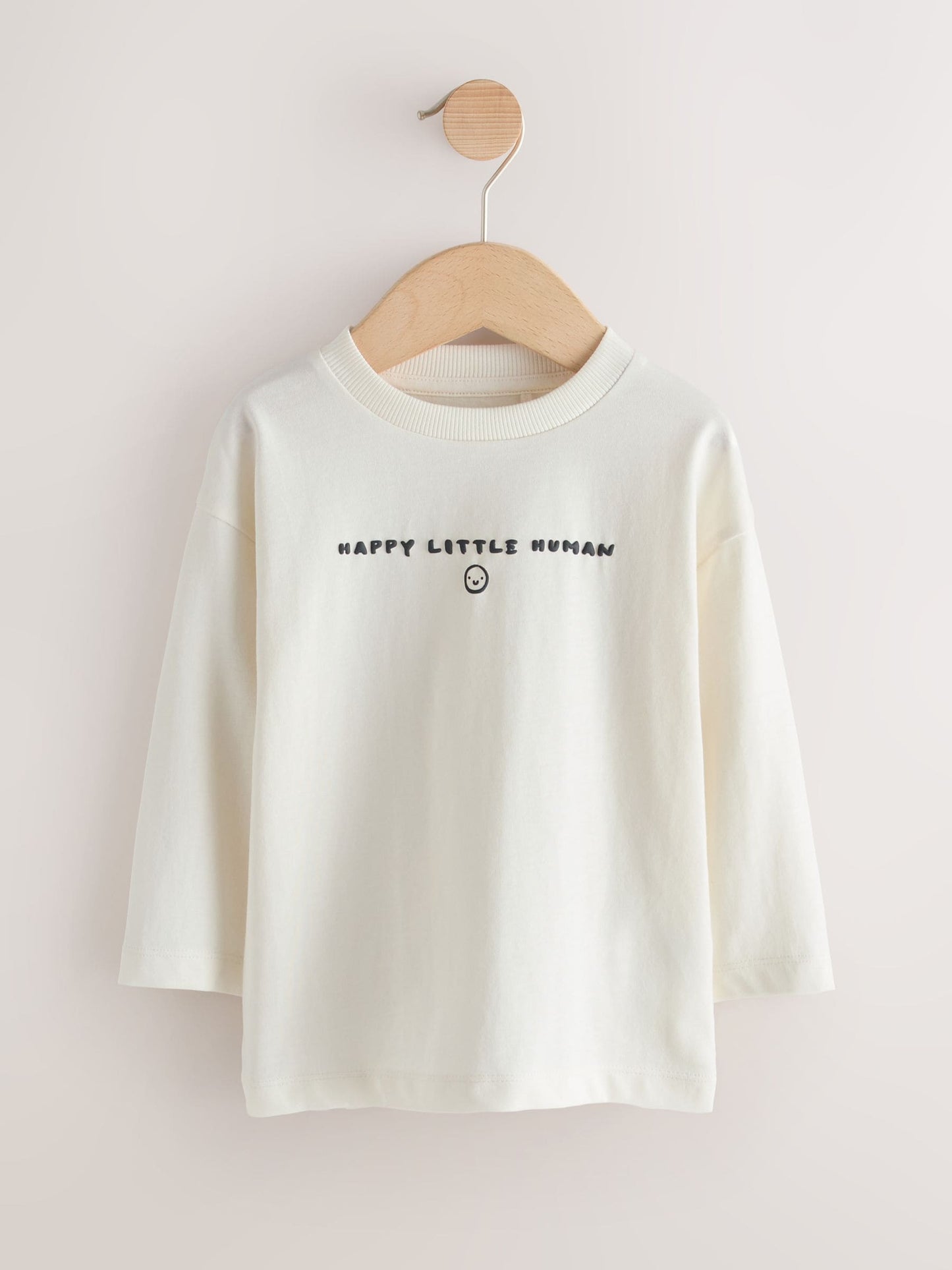 Dsiney Kidz - Monochrome Smile Face Long Sleeve Graphic T-Shirts 3 Pack (3mths-7yrs) image 4
