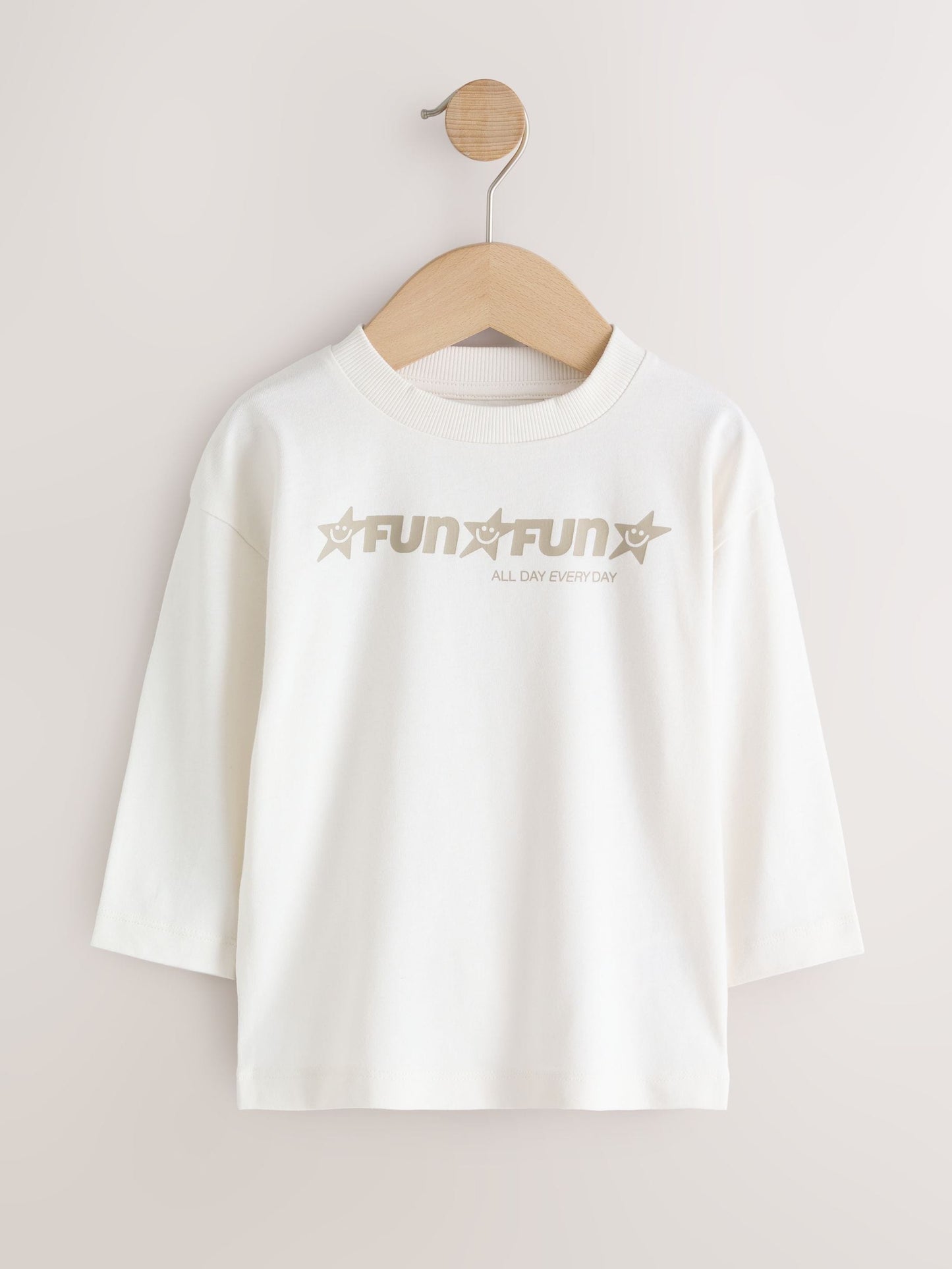 Multi Black Star Slogan Long Sleeve T-Shirts 5 Pack (3mths-7yrs) image 3