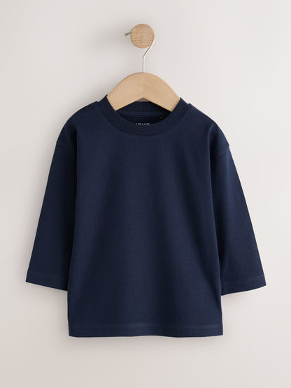 Dsiney Kidz - Blue/Navy Long Sleeve T-Shirts 5 Pack (3mths-7yrs) image 7