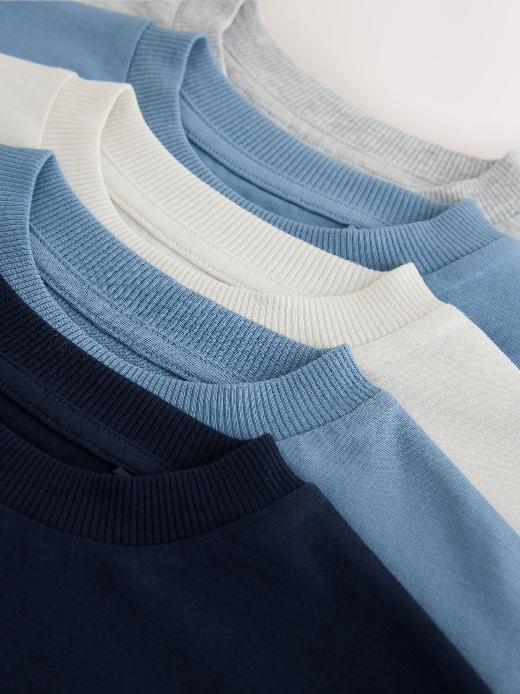 Dsiney Kidz - Blue/Navy Long Sleeve T-Shirts 5 Pack (3mths-7yrs) image 8