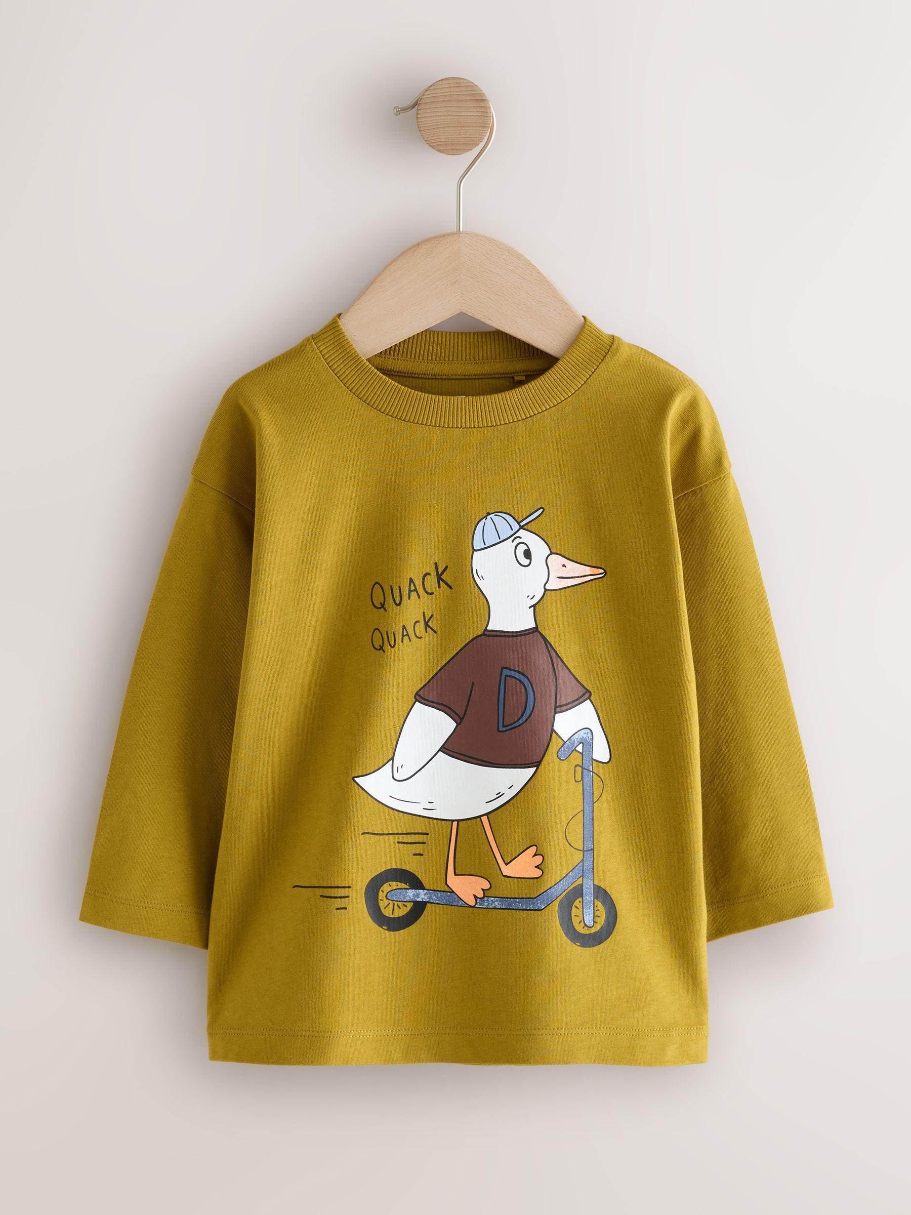 Ecru Character Long Sleeve Graphic T-Shirts 3 Pack (3mths-7yrs) image 4
