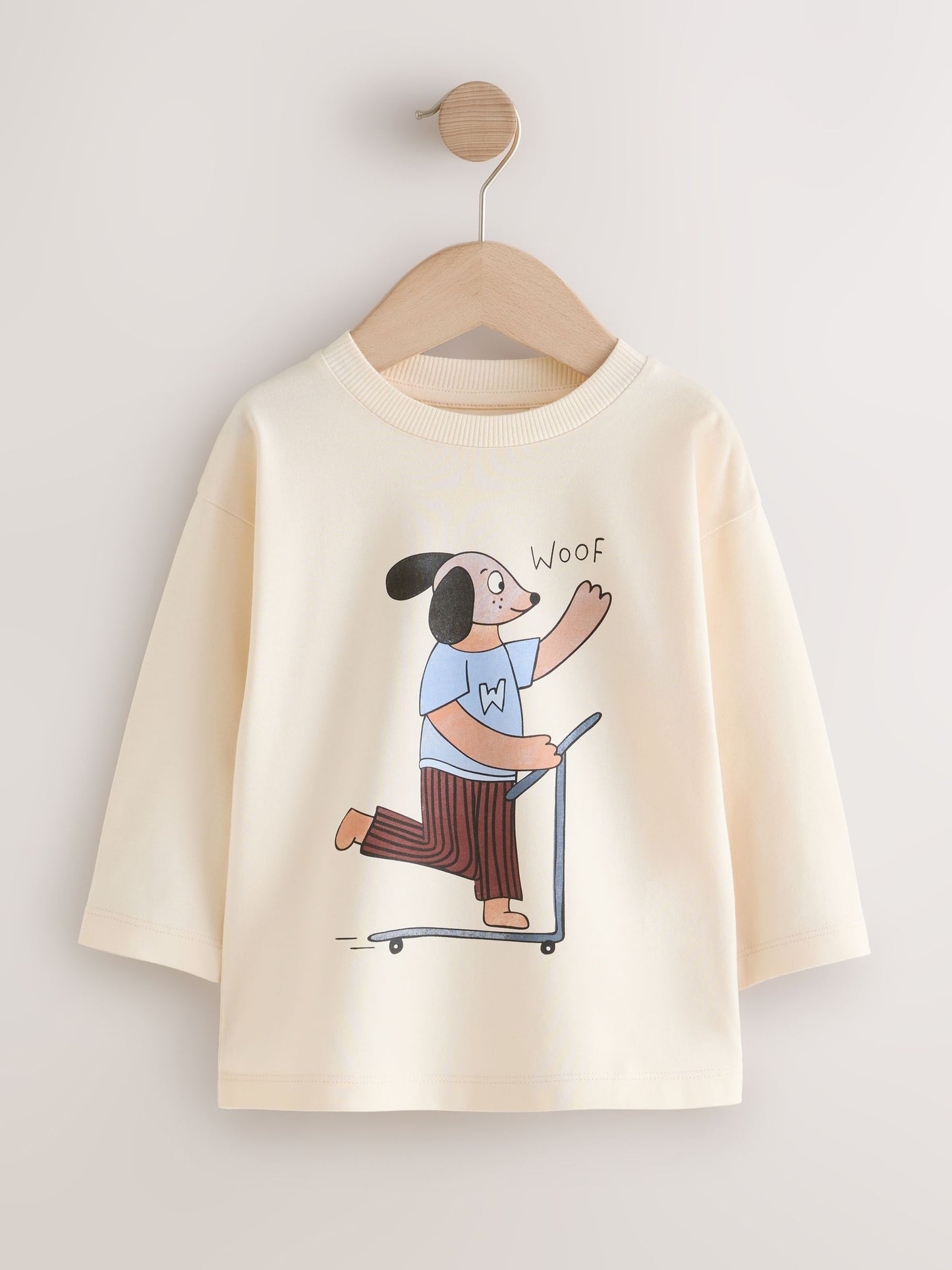 Ecru Character Long Sleeve Graphic T-Shirts 3 Pack (3mths-7yrs) image 5