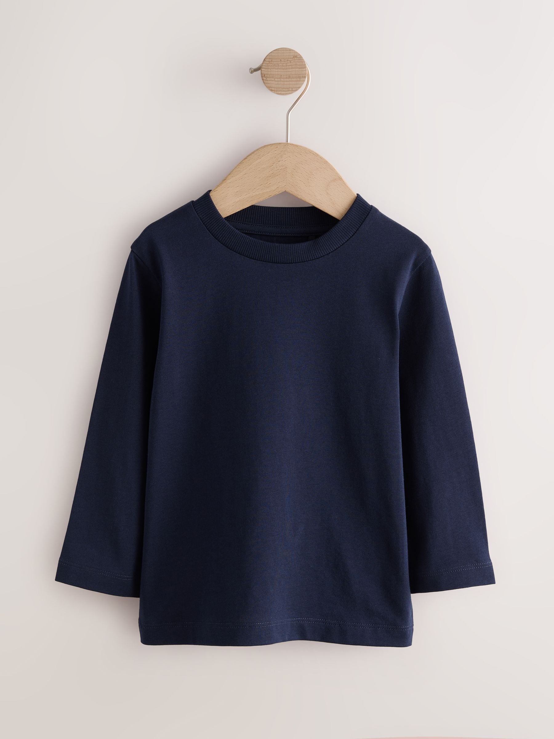 Dsiney Kidz - Navy Long Sleeve Plain T-Shirt (3mths-7yrs) image 1