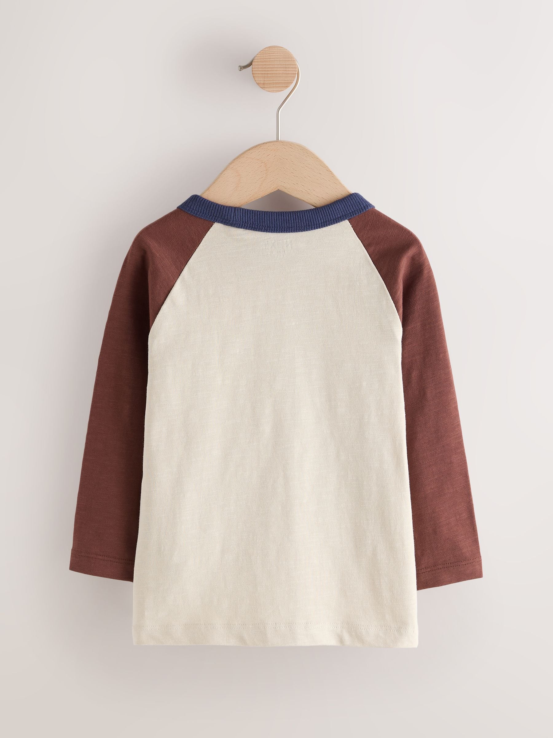 Dsiney Kidz - Red/Grey Varsity Long Sleeve Raglan T-Shirts 3 Pack (3mths-7yrs) image 5
