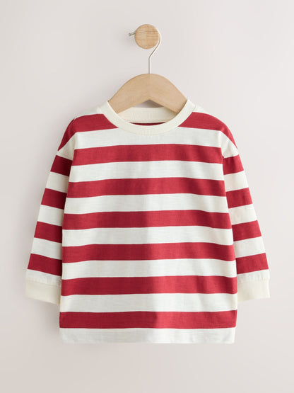 Dsiney Kidz - Navy/Red London Long Sleeve Applique T-Shirts 3 Pack (3mths-7yrs) image 4