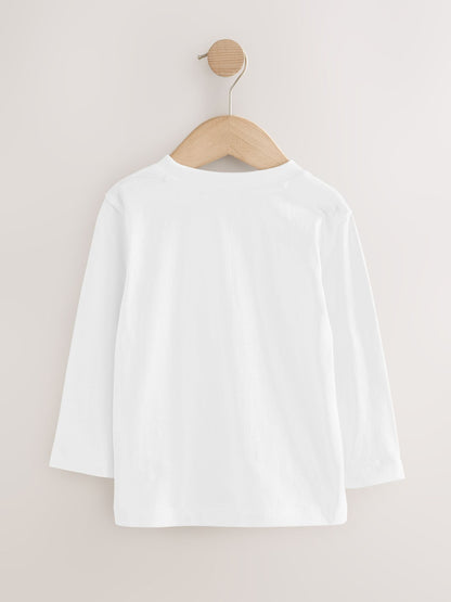 Dsiney Kidz - White Long Sleeve Plain T-Shirt (3mths-7yrs) image 2