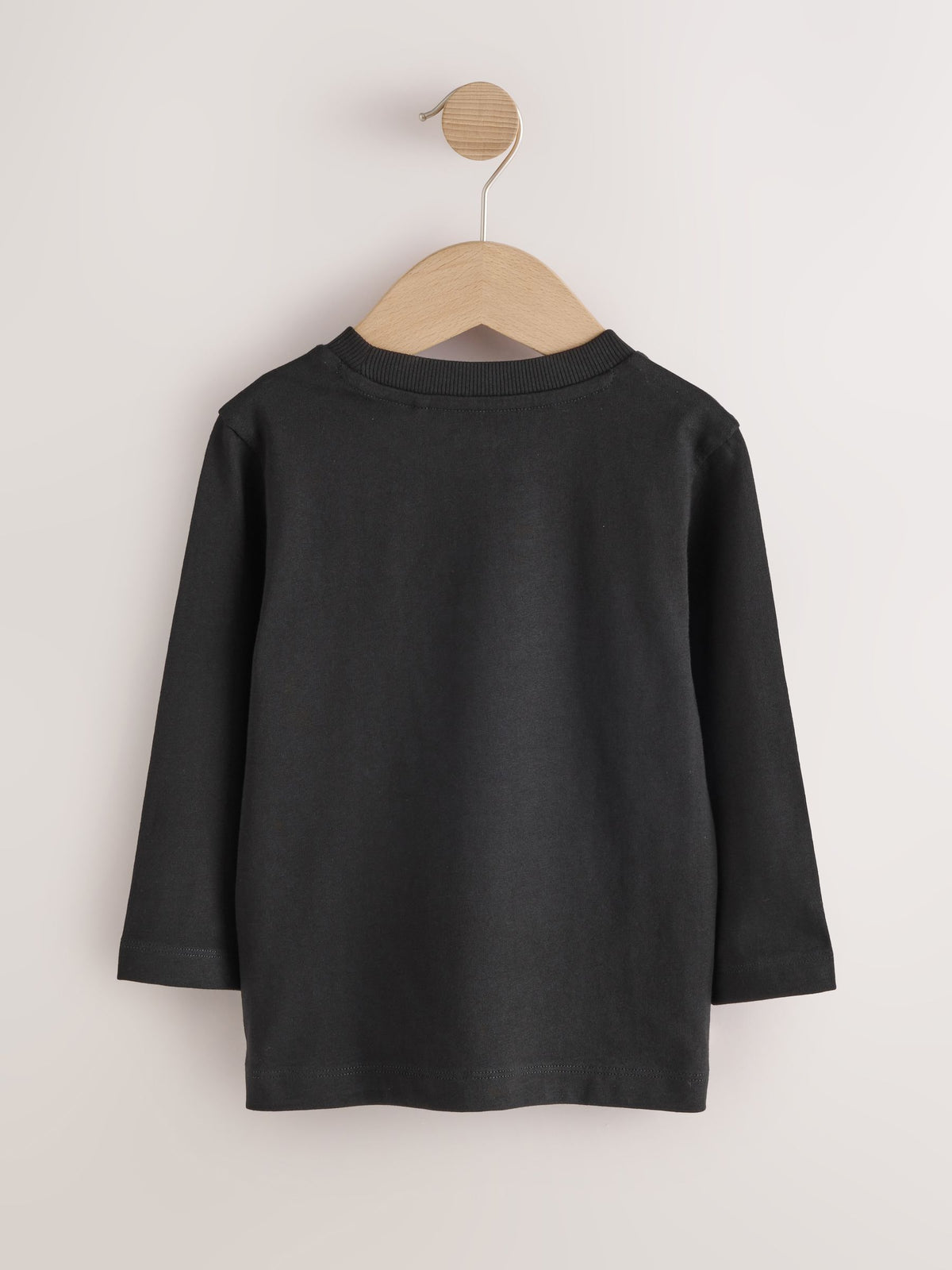 Dsiney Kidz - Black Long Sleeve Plain T-Shirt (3mths-7yrs) image 2