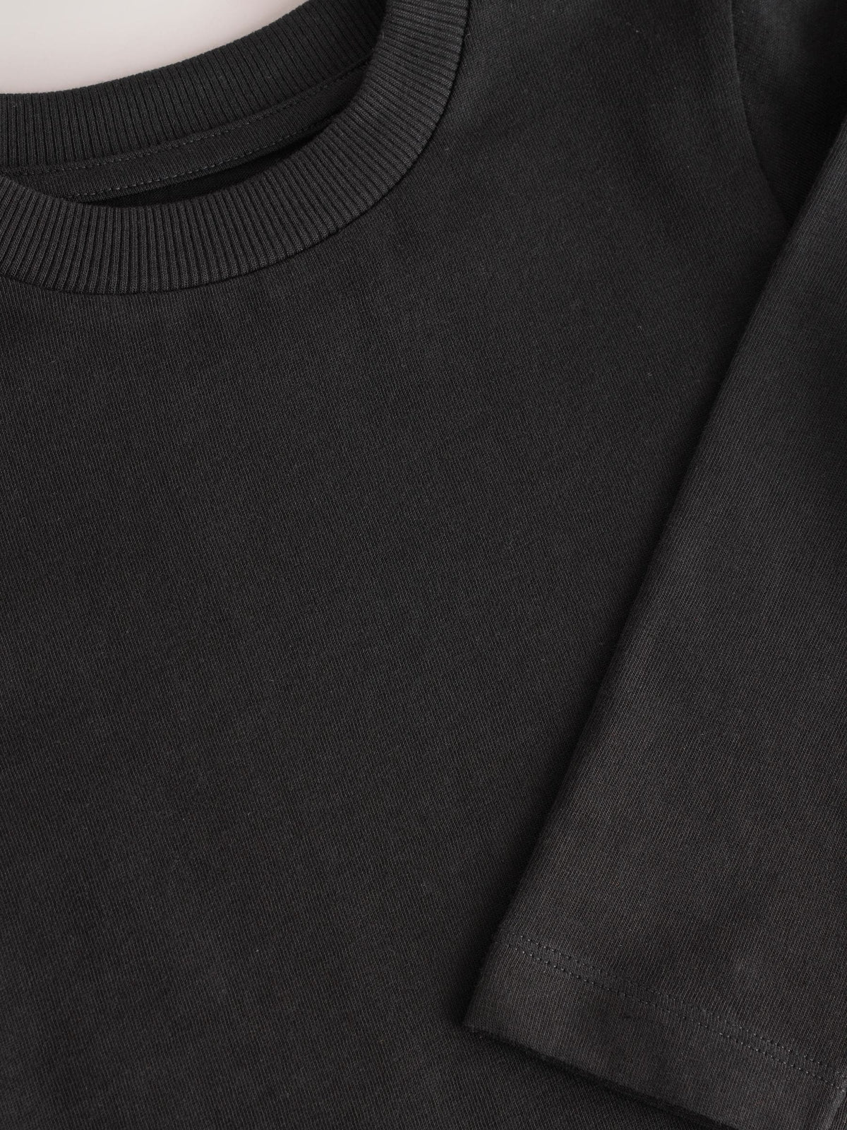 Dsiney Kidz - Black Long Sleeve Plain T-Shirt (3mths-7yrs) image 3