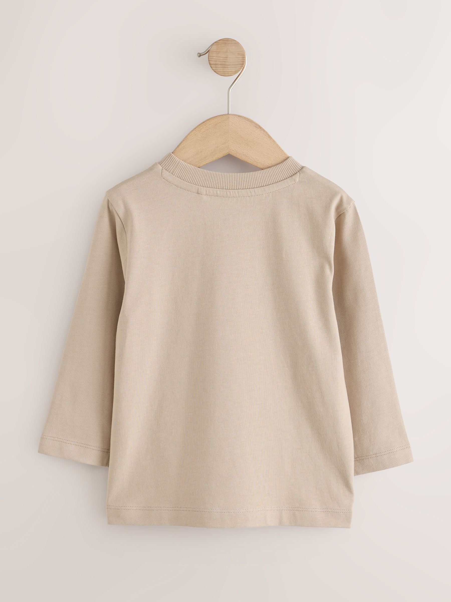 Dsiney Kidz - Neutral Long Sleeve Plain T-Shirt (3mths-7yrs) image 2
