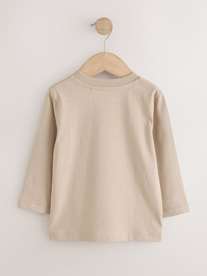 Dsiney Kidz - Neutral Long Sleeve Plain T-Shirt (3mths-7yrs) image 2