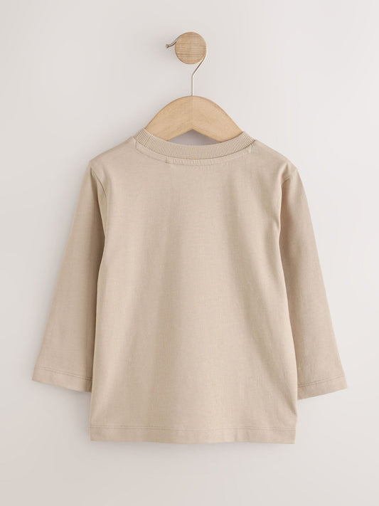 Dsiney Kidz - Neutral Long Sleeve Plain T-Shirt (3mths-7yrs) image 2