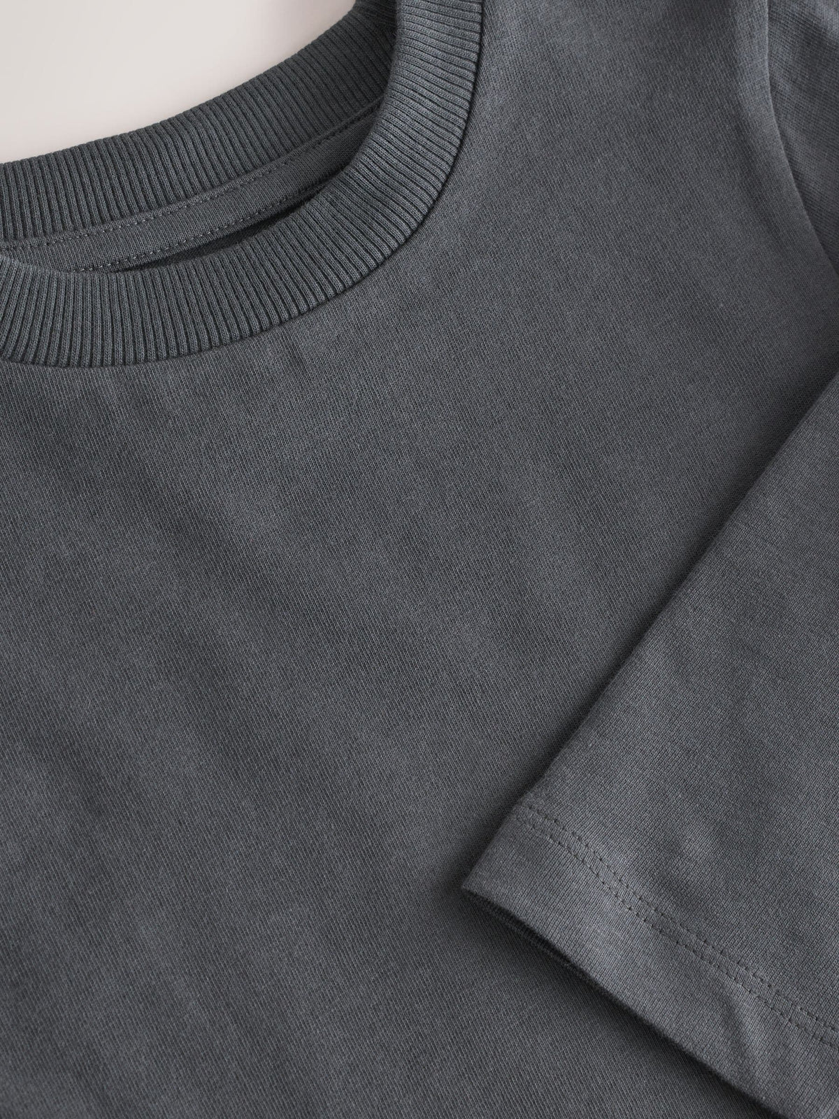 Dsiney Kidz - Charcoal Grey Long Sleeve Plain T-Shirt (3mths-7yrs) image 3