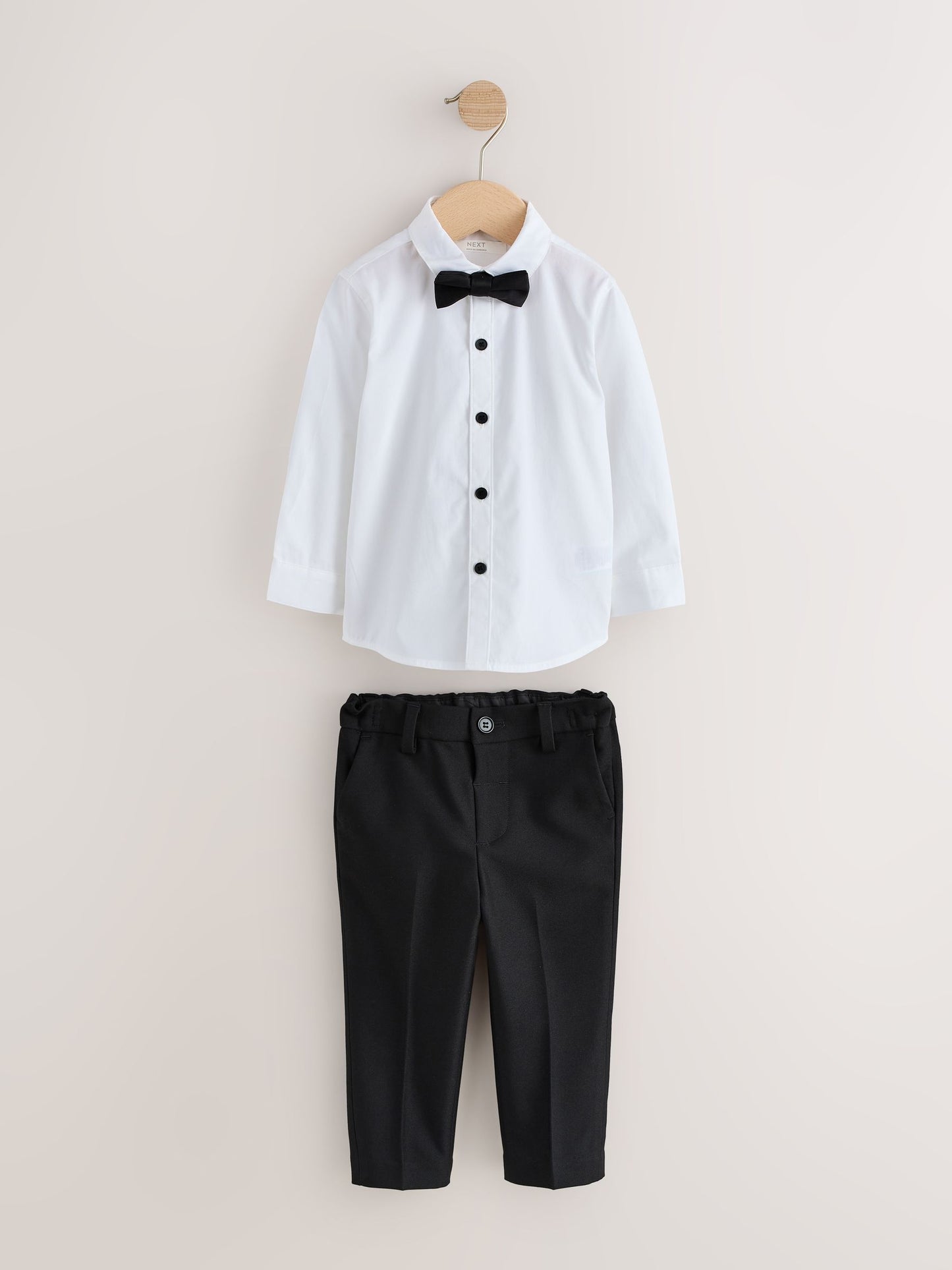 Dsiney Kidz - Burgundy Red Blazer, Shirt & Trouser Set Blazer Shirt Trousers and Bow Tie Set (3mths-12yrs) image 2