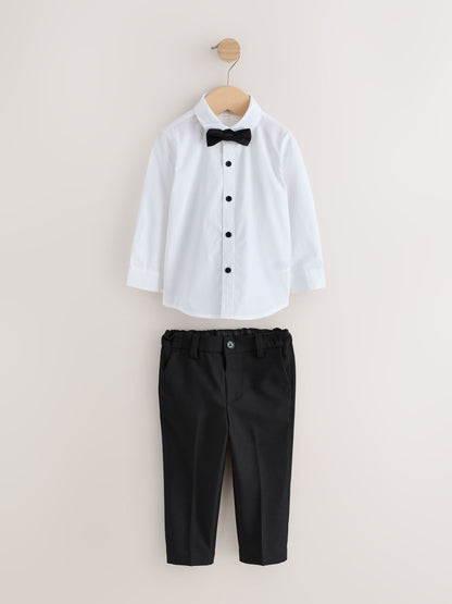 Dsiney Kidz - Burgundy Red Blazer, Shirt & Trouser Set Blazer Shirt Trousers and Bow Tie Set (3mths-12yrs) image 2