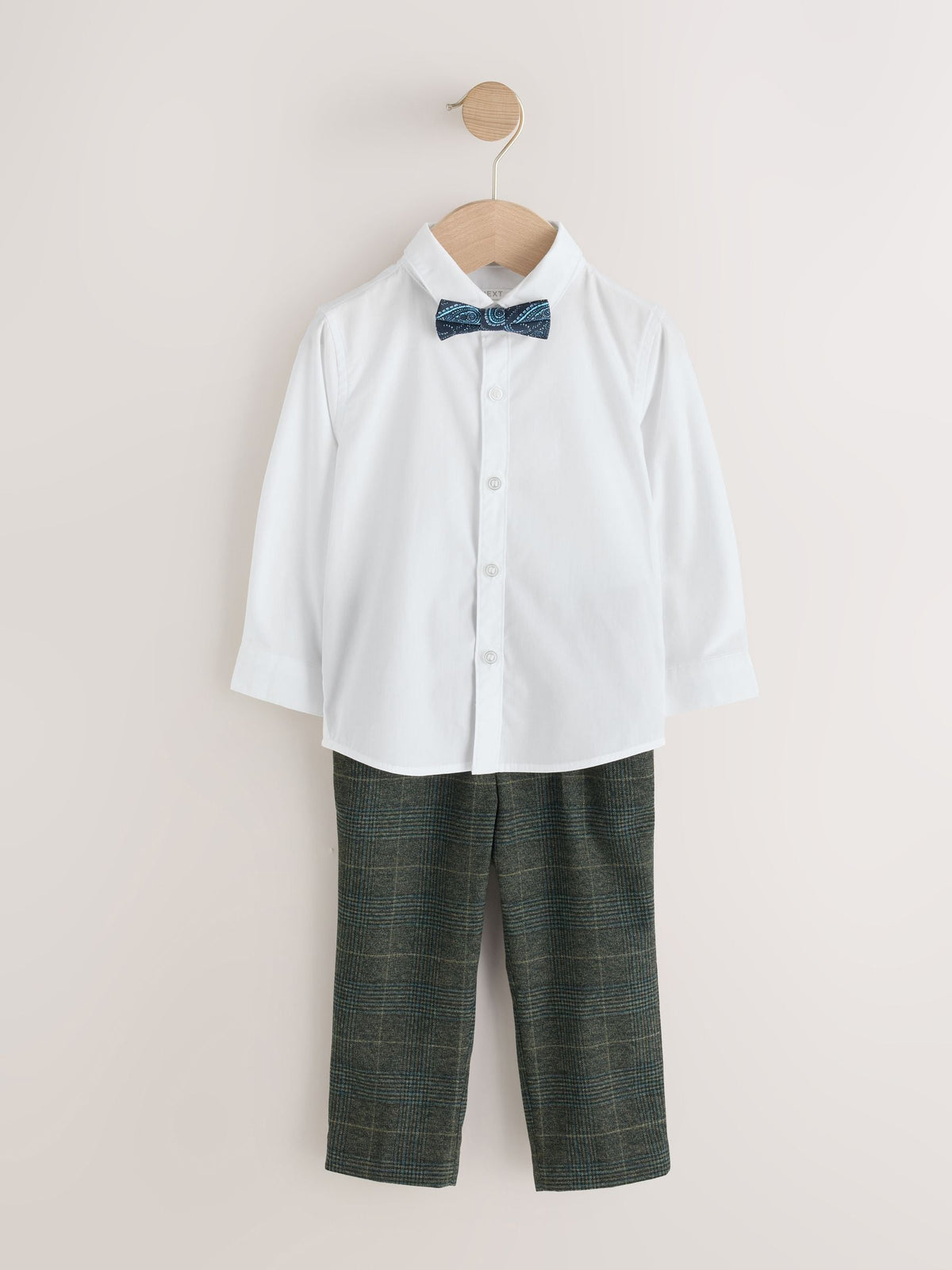 Dsiney Kidz - Green Blazer, Shirt & Trouser Set Blazer Shirt Trousers and Bow Tie Set (3mths-12yrs) image 2