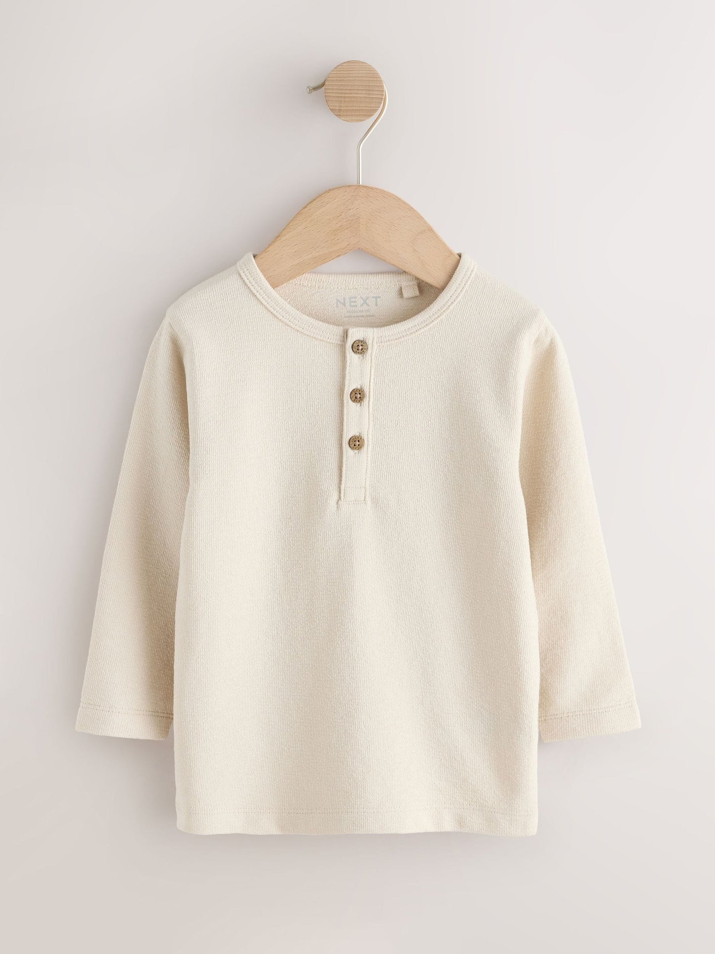 Dsiney Kidz - Neutral Long Sleeve Henley Neck T-Shirt (3mths-7yrs) image 4