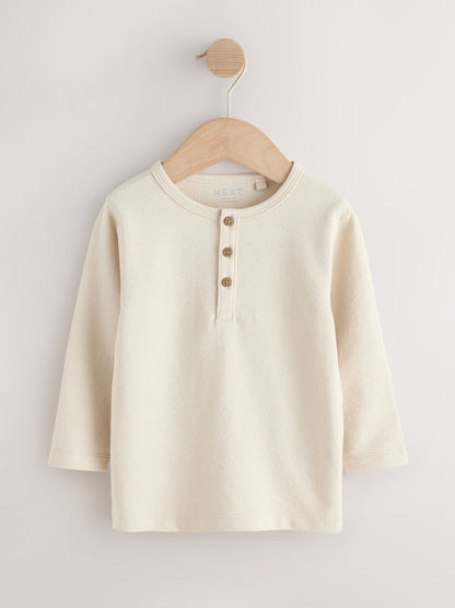 Dsiney Kidz - Neutral Long Sleeve Henley Neck T-Shirt (3mths-7yrs) image 4