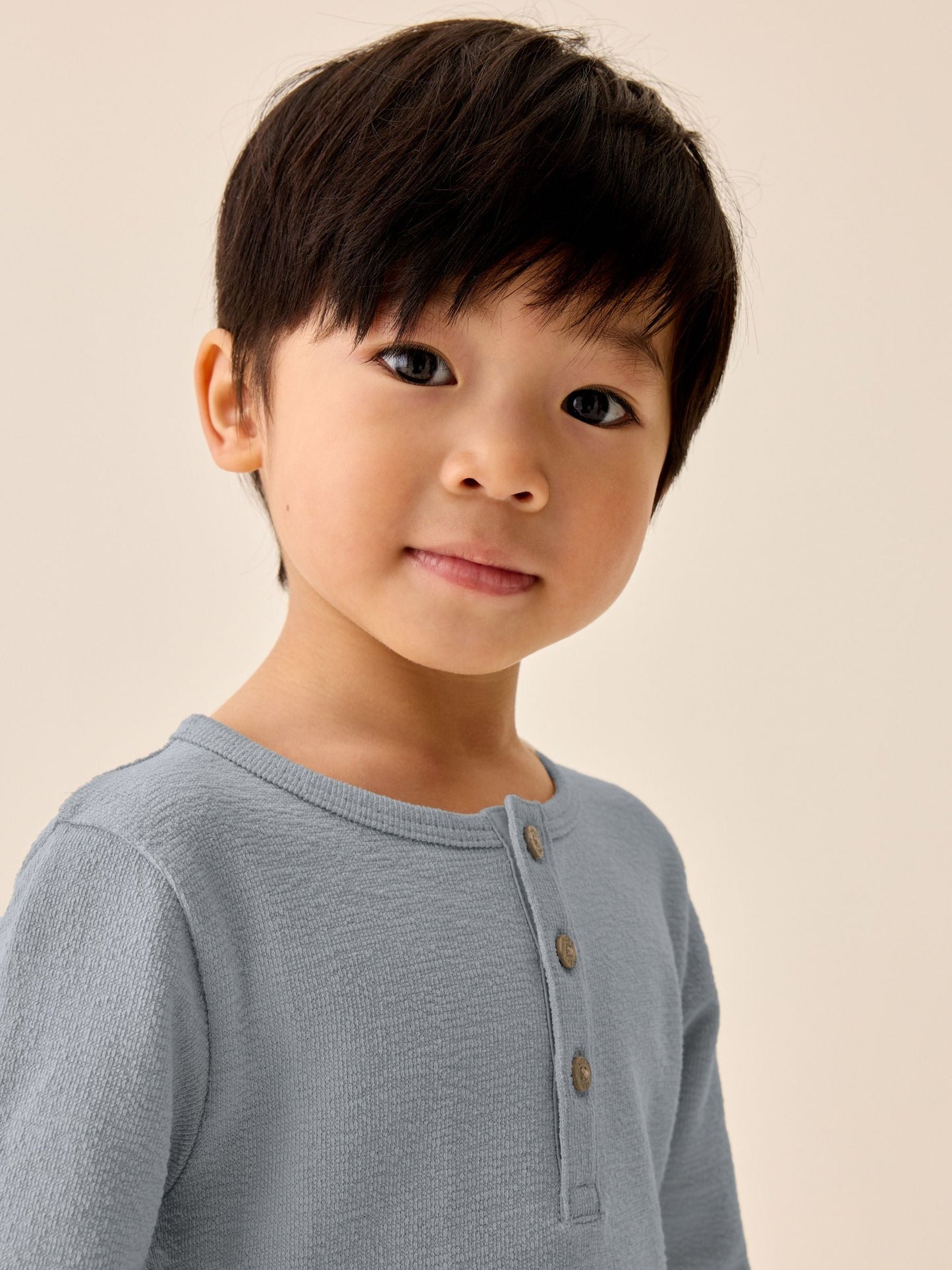 Dsiney Kidz - Light Blue Long Sleeve Henley Neck T-Shirt (3mths-7yrs) image 2
