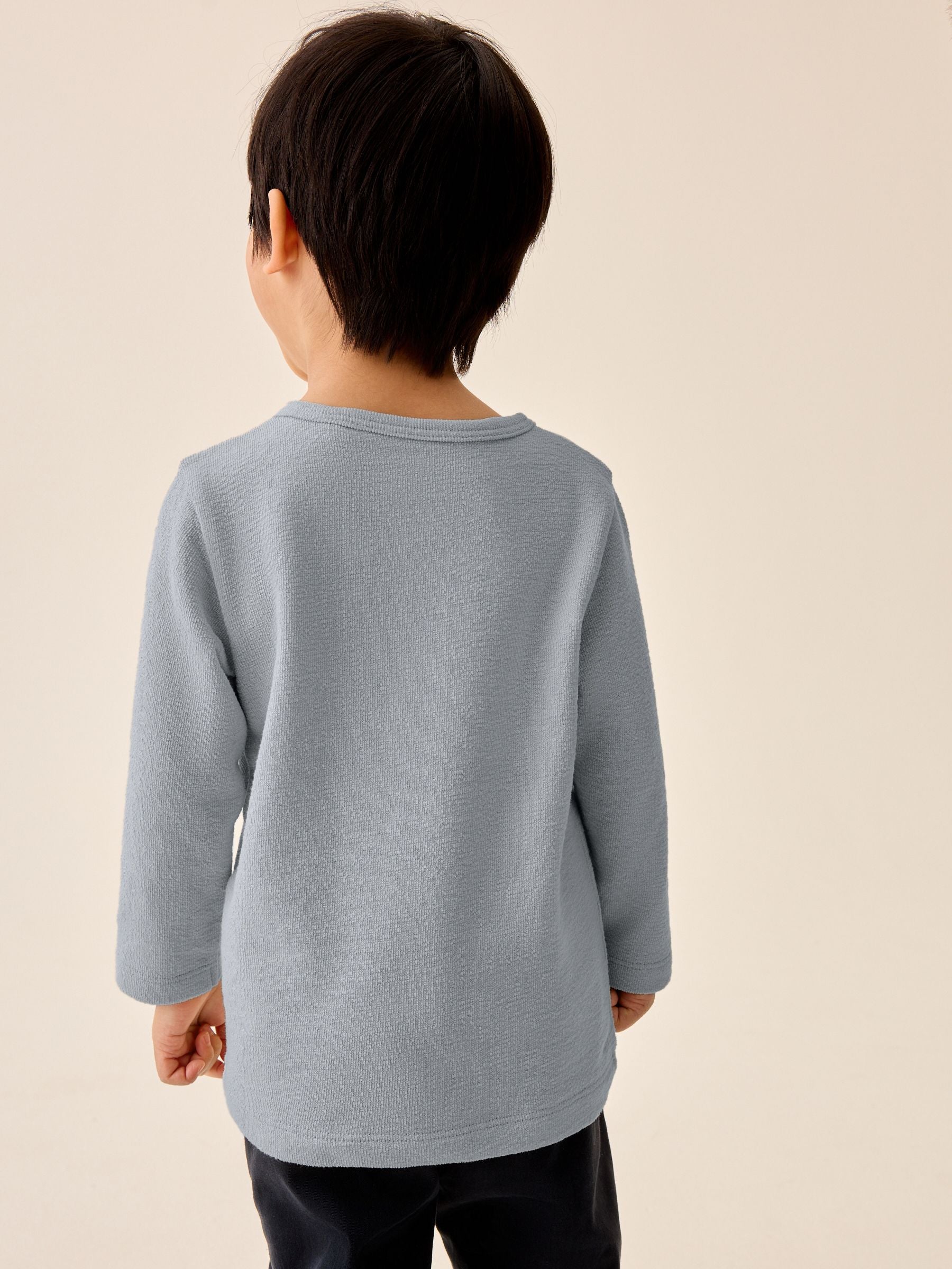 Dsiney Kidz - Light Blue Long Sleeve Henley Neck T-Shirt (3mths-7yrs) image 3