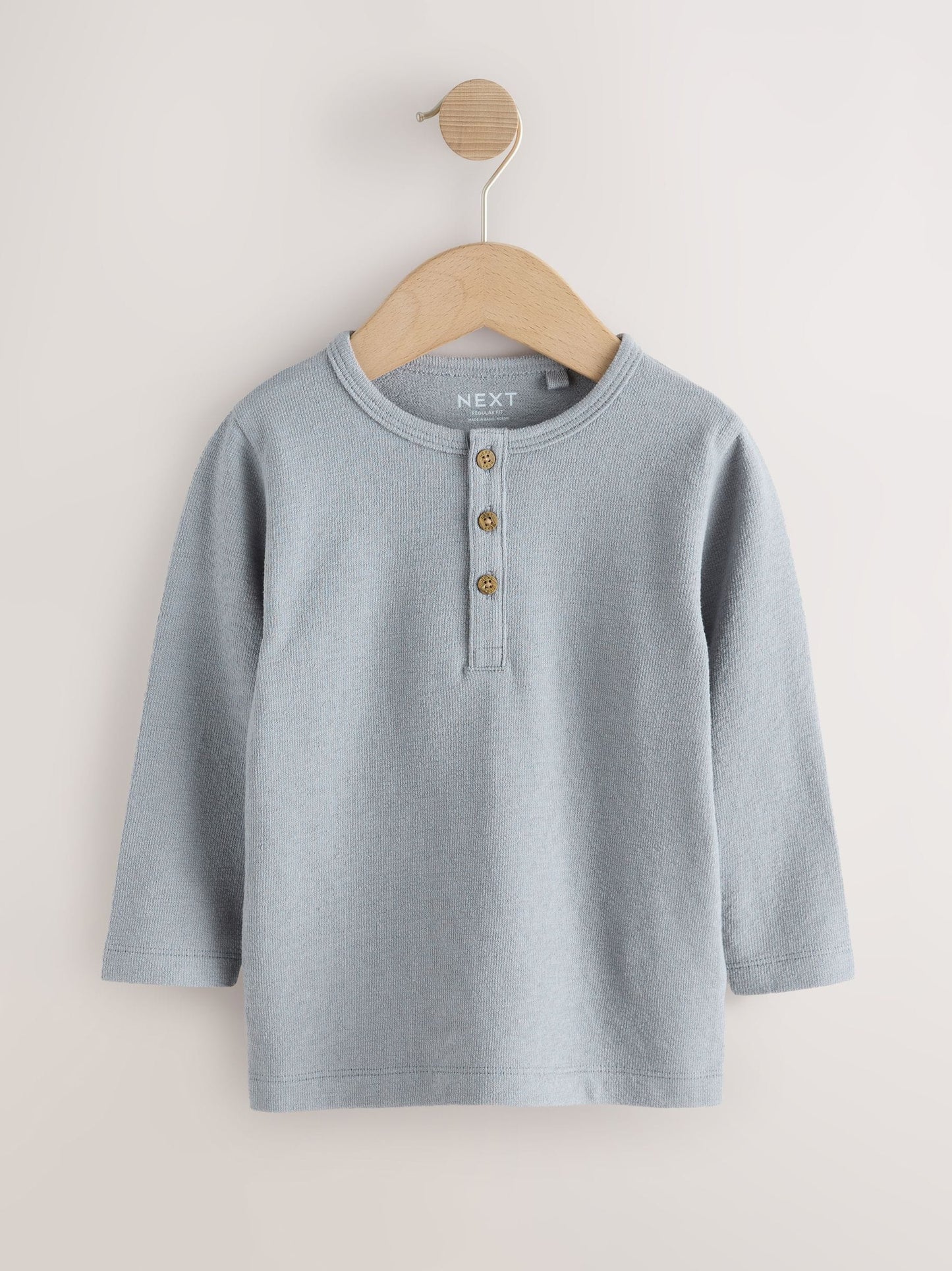 Dsiney Kidz - Light Blue Long Sleeve Henley Neck T-Shirt (3mths-7yrs) image 5