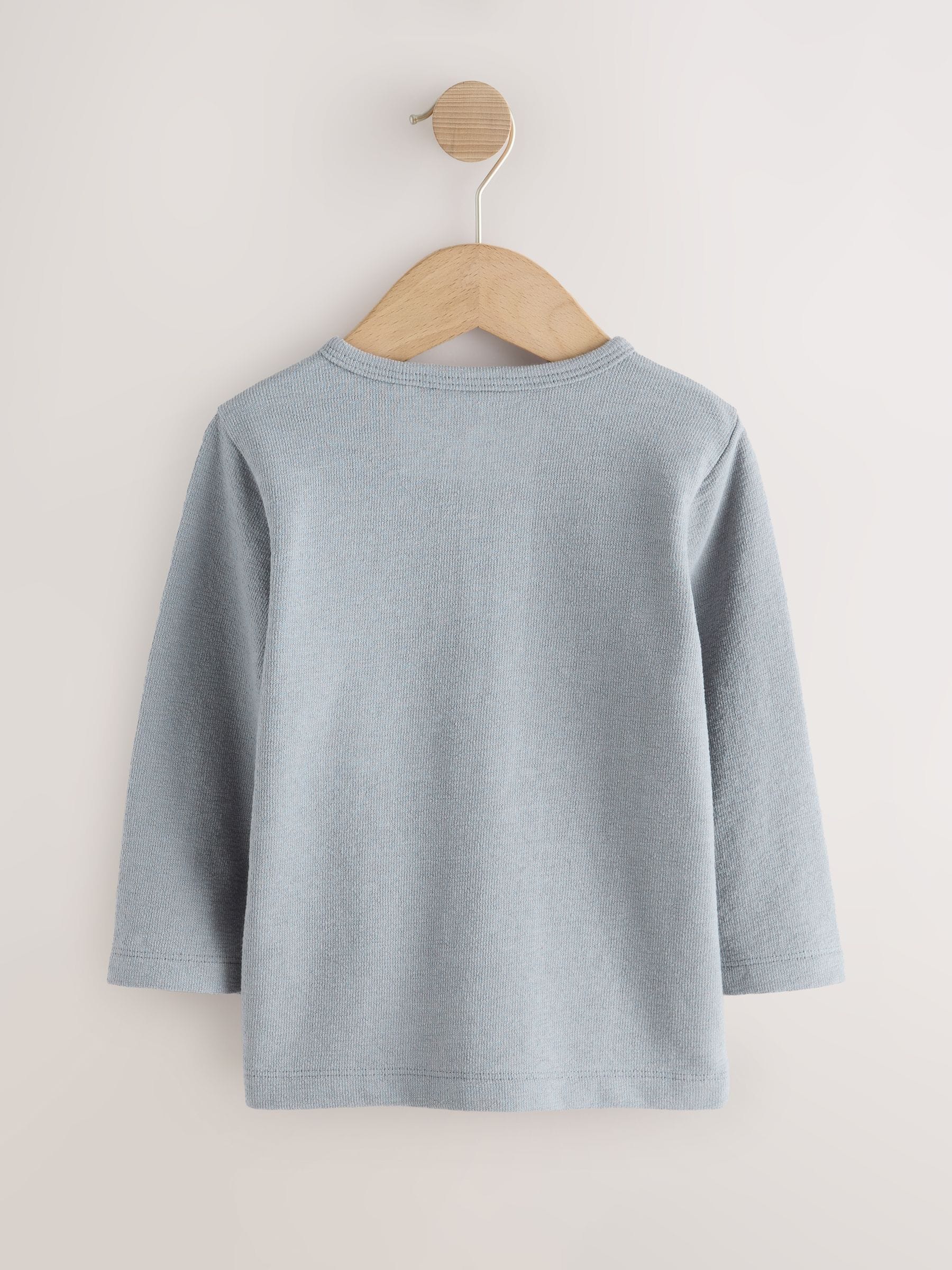 Dsiney Kidz - Light Blue Long Sleeve Henley Neck T-Shirt (3mths-7yrs) image 6