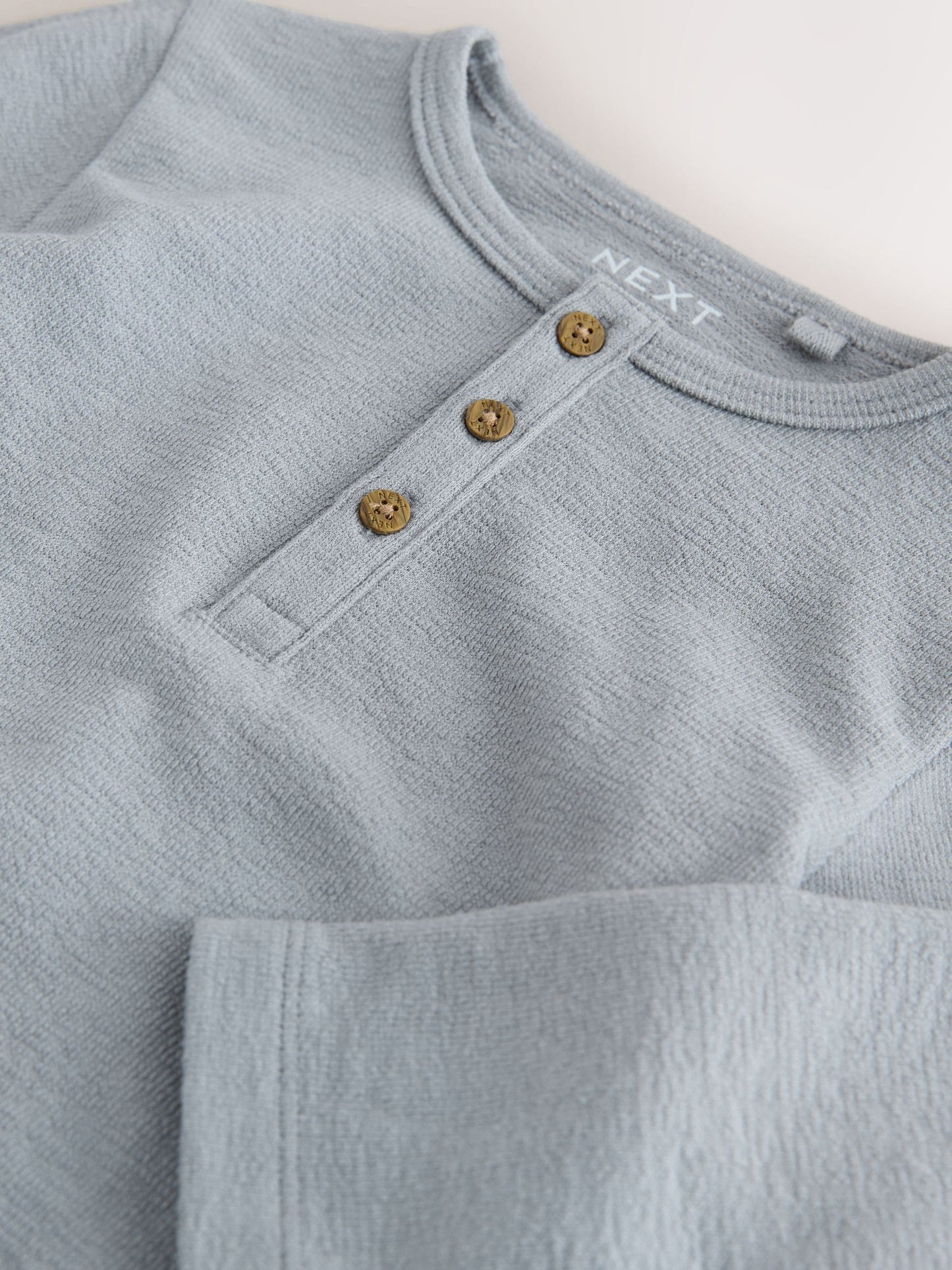 Dsiney Kidz - Light Blue Long Sleeve Henley Neck T-Shirt (3mths-7yrs) image 8