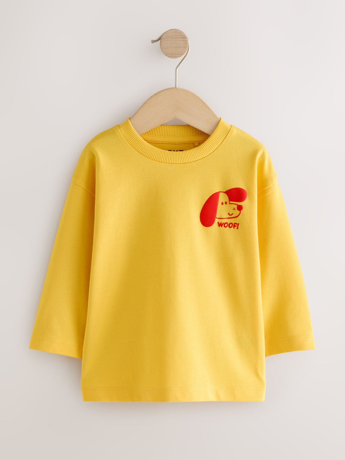 Yellow Dog Long Sleeve Small Graphic Printed T-Shirt (3mths-7yrs) image 5