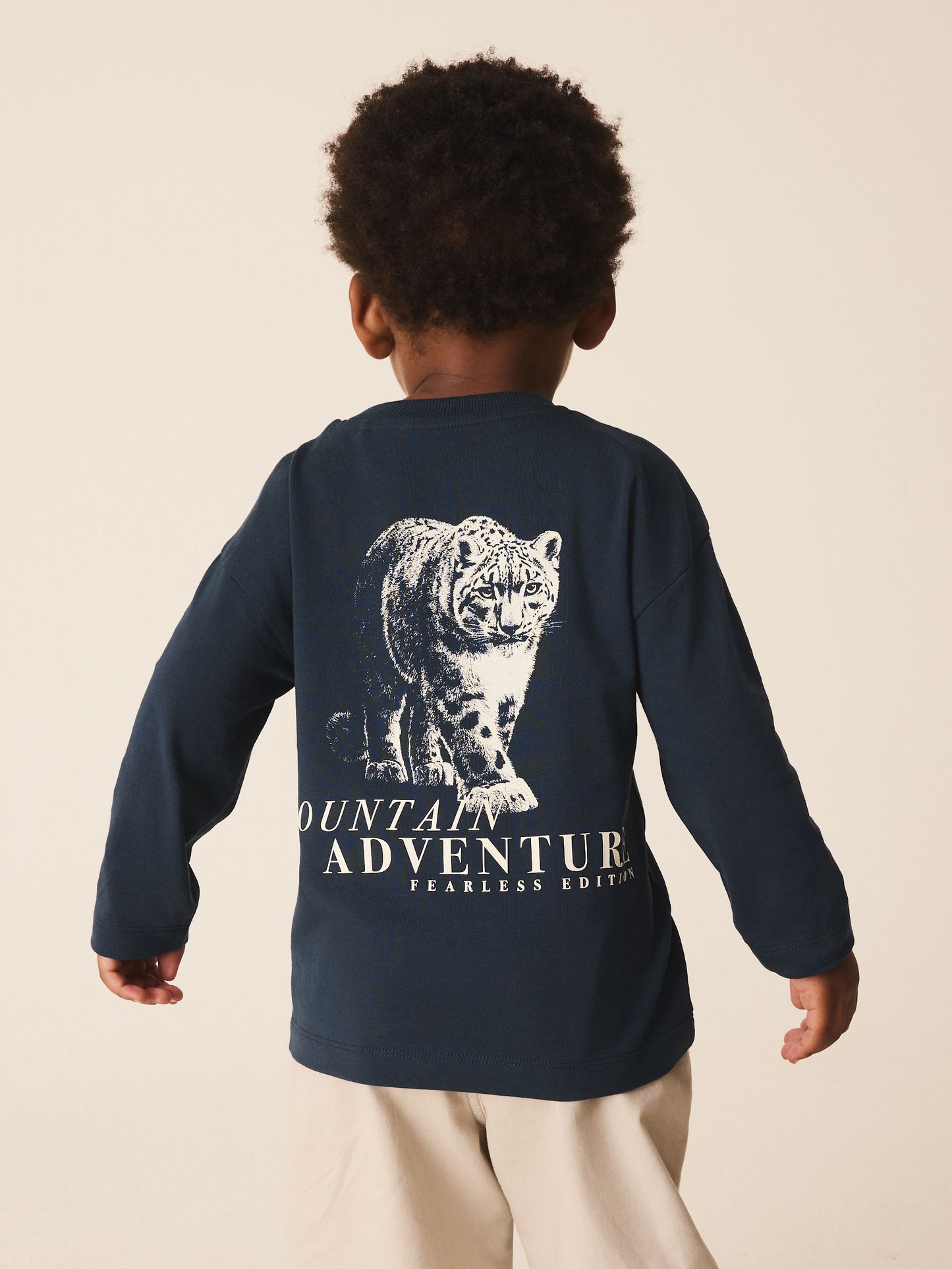 Dsiney Kidz - Navy Tiger Long Sleeve Back Graphic T-Shirt (3mths-10yrs) image 1