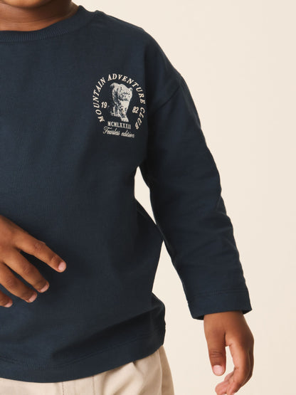 Dsiney Kidz - Navy Tiger Long Sleeve Back Graphic T-Shirt (3mths-10yrs) image 4