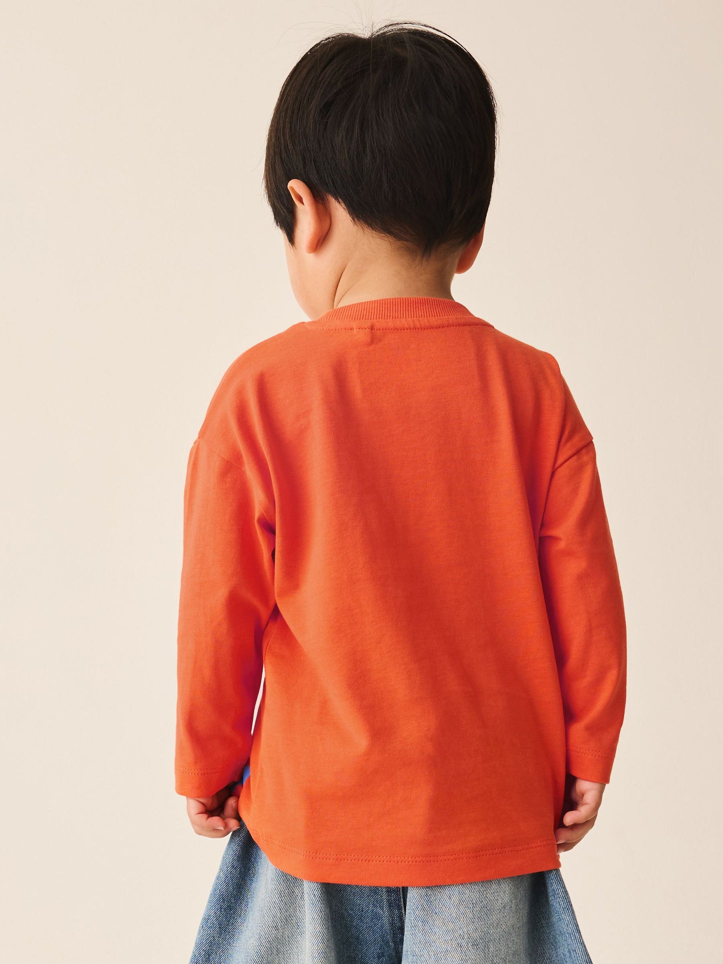Dsiney Kidz - Orange Skater Crew Long Sleeve Graphic T-Shirt (3mths-7yrs) image 3