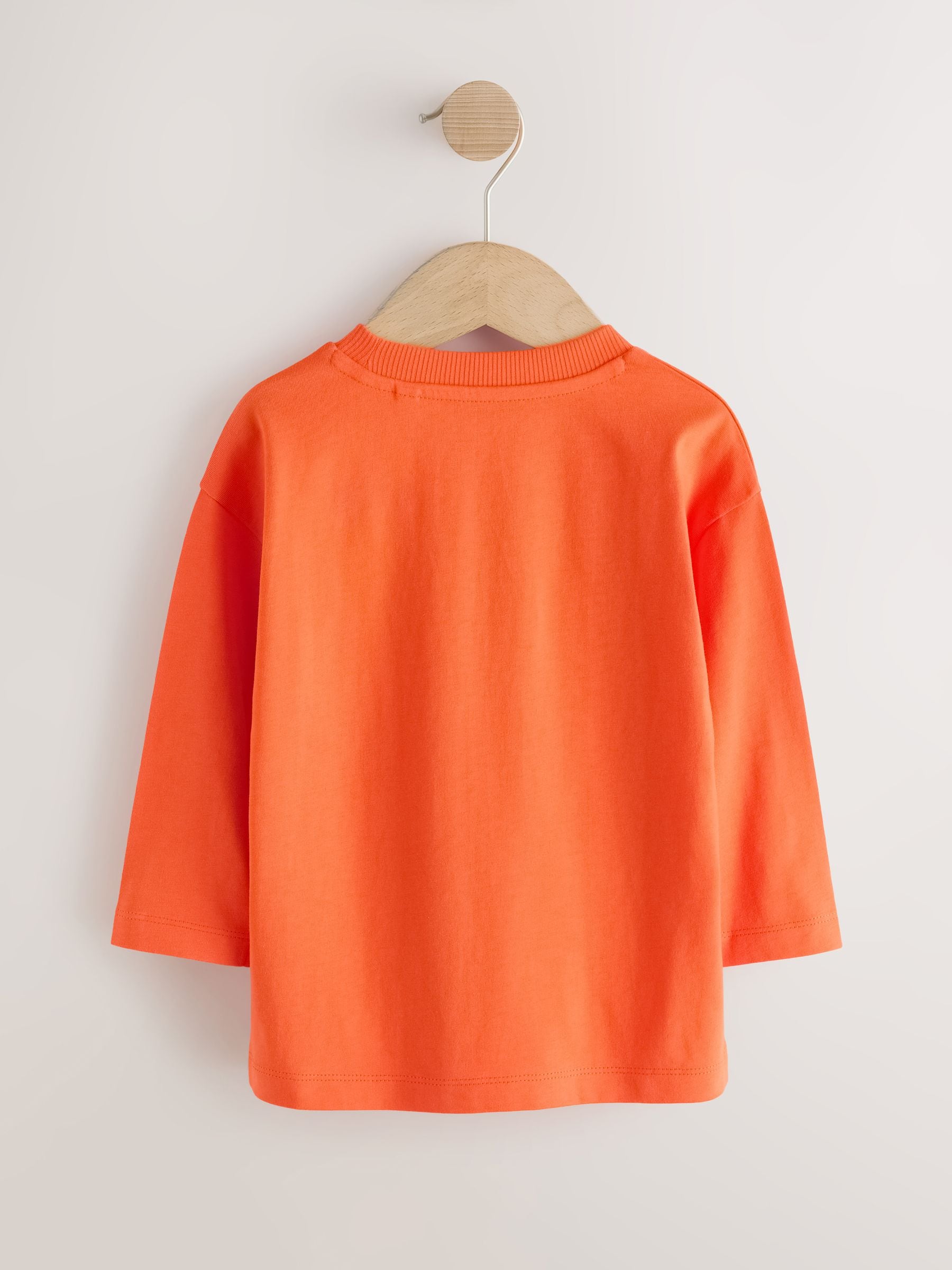 Dsiney Kidz - Orange Skater Crew Long Sleeve Graphic T-Shirt (3mths-7yrs) image 5