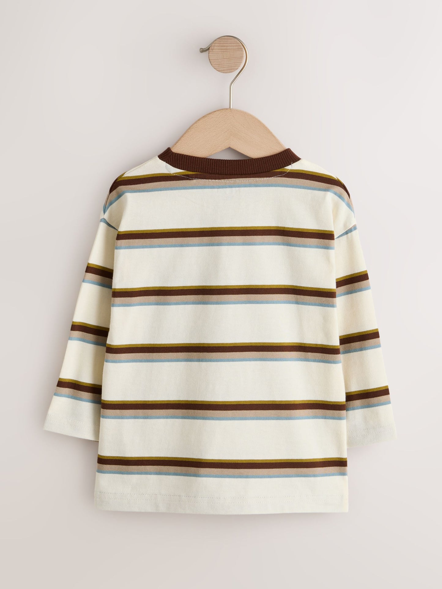 Dsiney Kidz - Brown/Ecru Stripe Long Sleeve Stripe T-Shirt (3mths-7yrs) image 6
