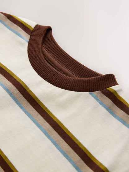 Dsiney Kidz - Brown/Ecru Stripe Long Sleeve Stripe T-Shirt (3mths-7yrs) image 7
