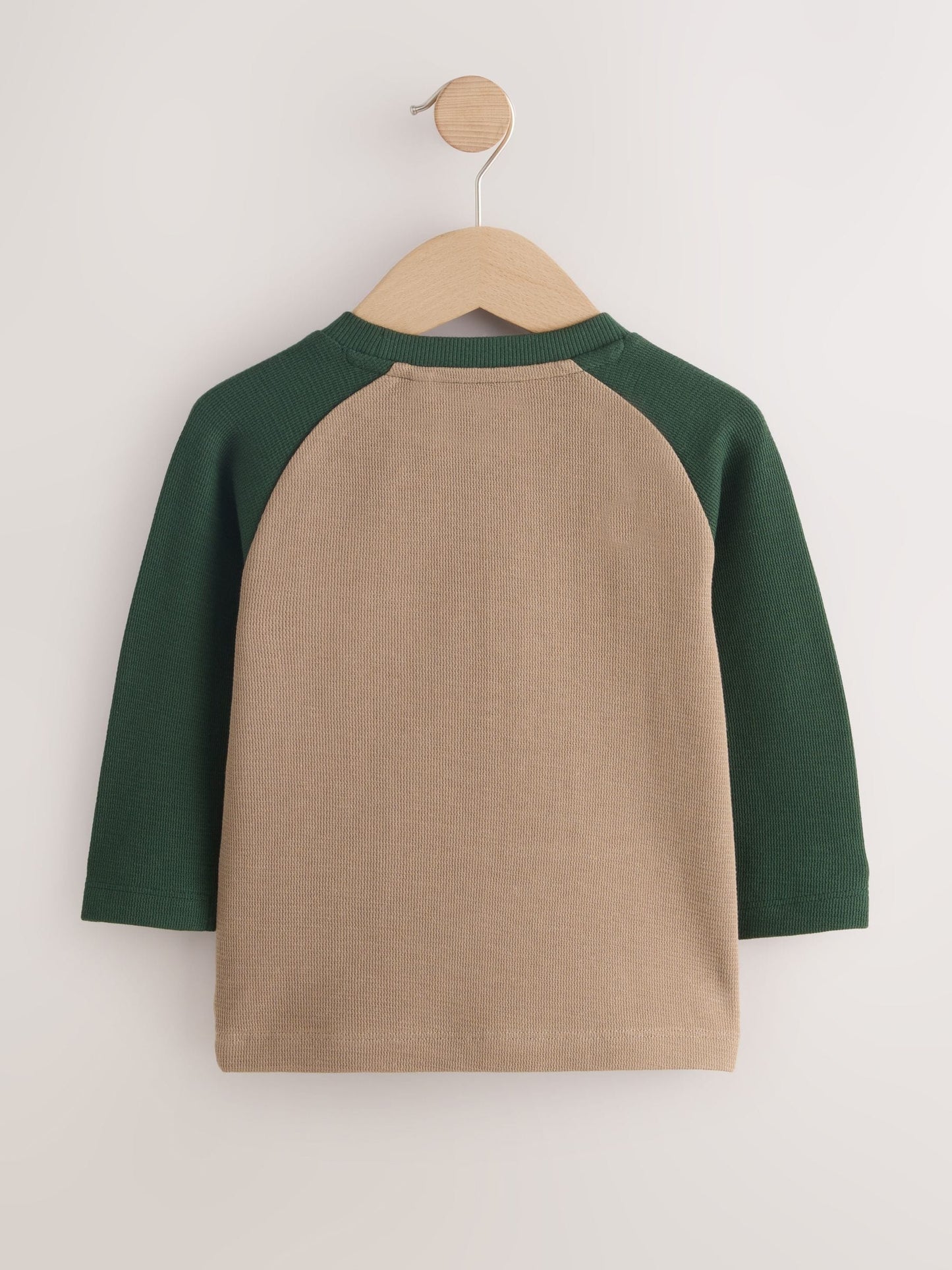 Dsiney Kidz - Brown/Khaki Cool Vibes Raglan Textured Long Sleeve Graphic T-Shirt (3mths-7yrs) image 6
