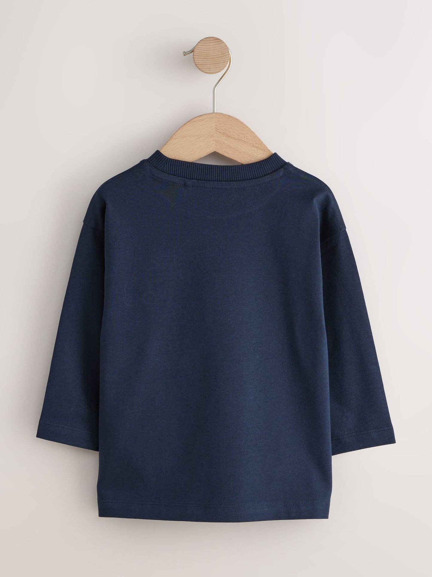 Navy Transport Long Sleeve Small Graphic Printed T-Shirt (3mths-7yrs) image 6