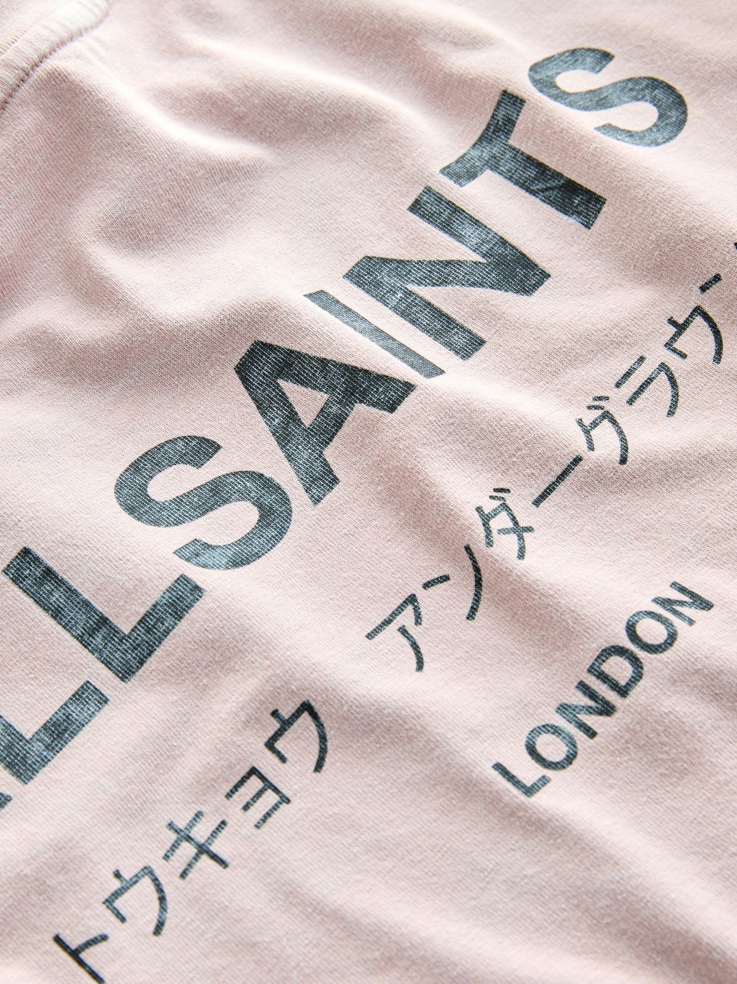 Dsiney Kidz - smALLSAINTS Washed Pink Oversized Underground Crew Neck Cotton T-Shirt image 7