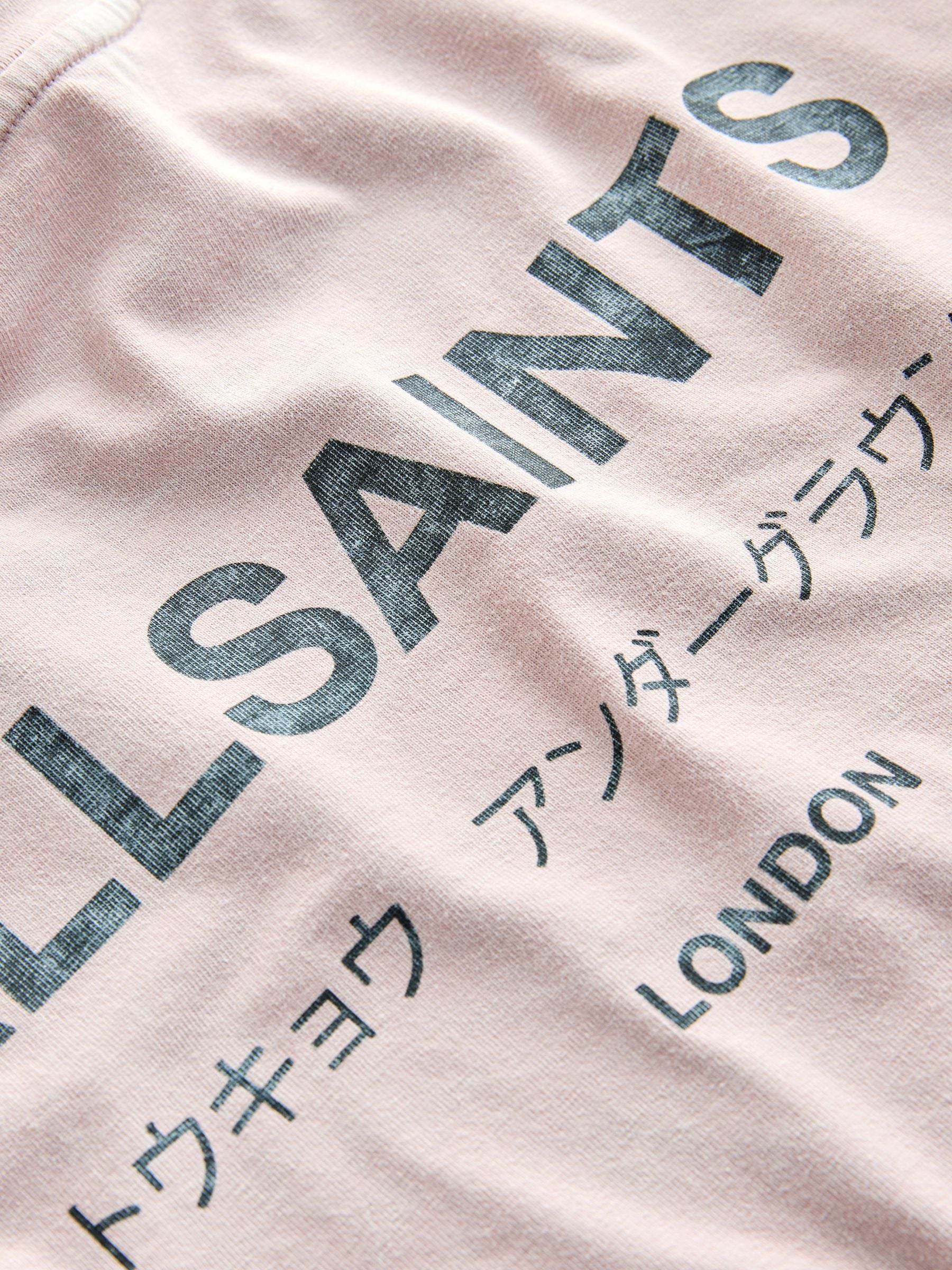 Dsiney Kidz - smALLSAINTS Washed Pink Oversized Underground Crew Neck Cotton T-Shirt image 7