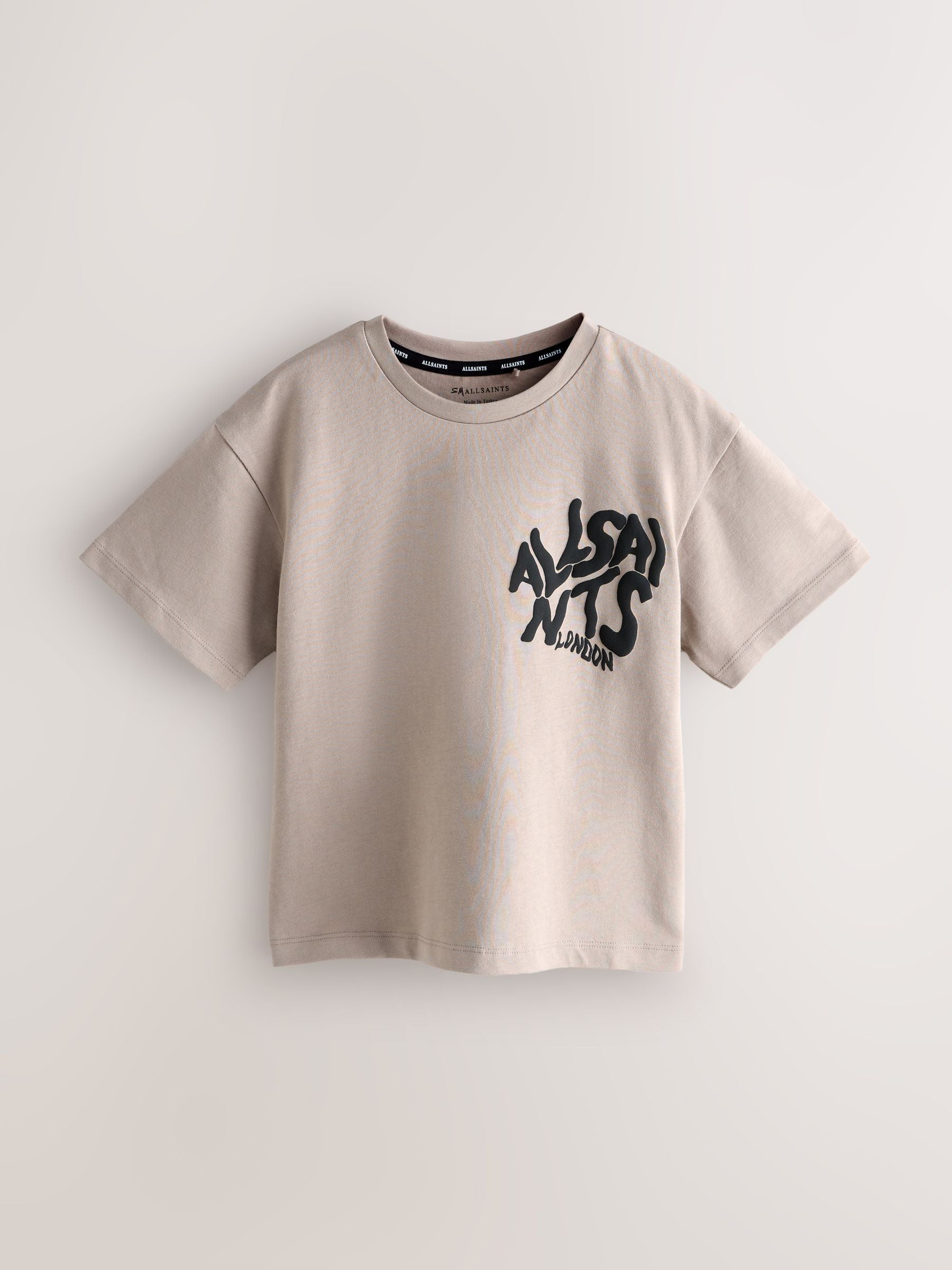 Dsiney Kidz - smALLSAINTS Light Brown Oversized Orlando Logo Crew Neck T-Shirt image 5