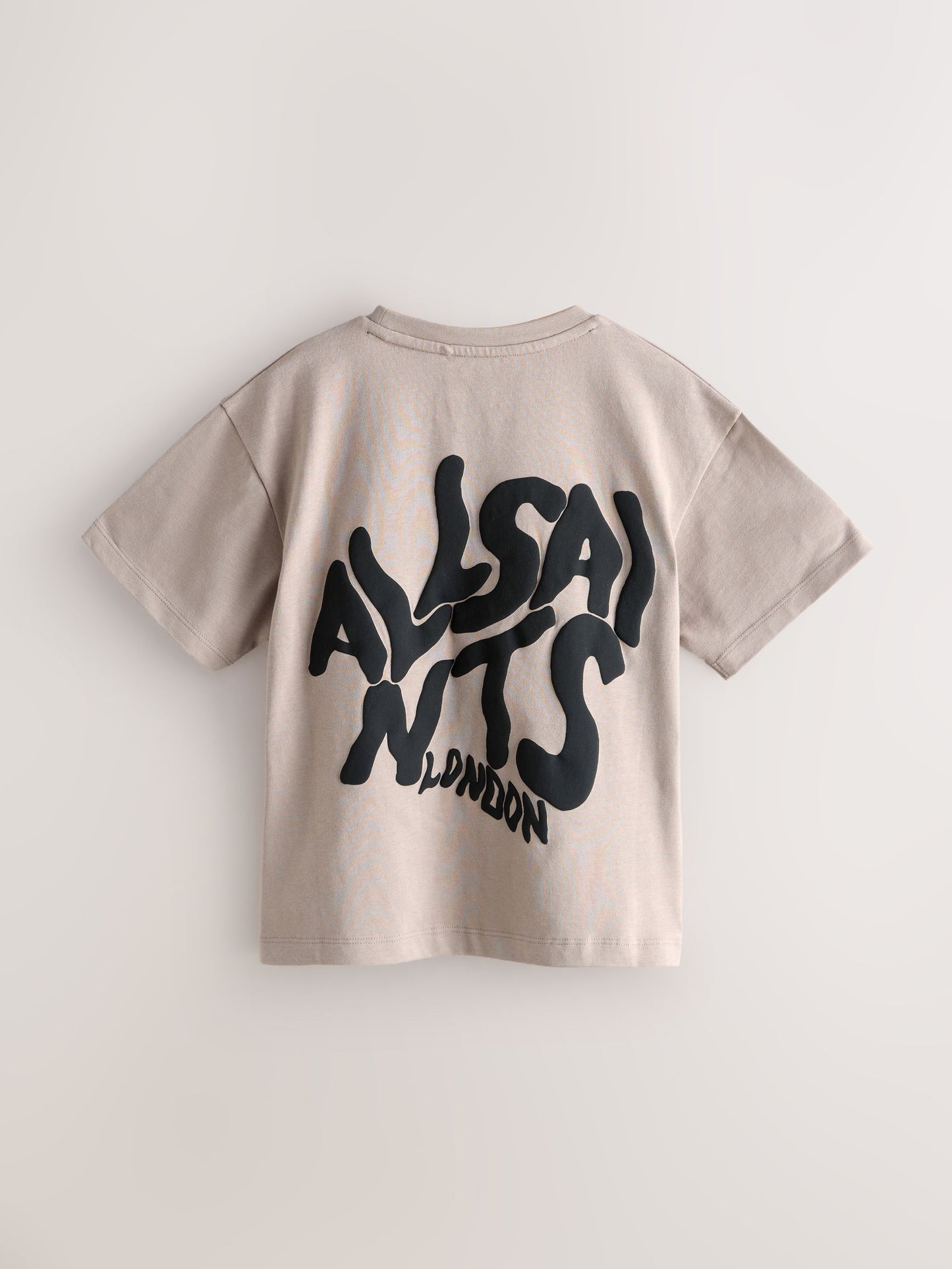 Dsiney Kidz - smALLSAINTS Light Brown Oversized Orlando Logo Crew Neck T-Shirt image 6