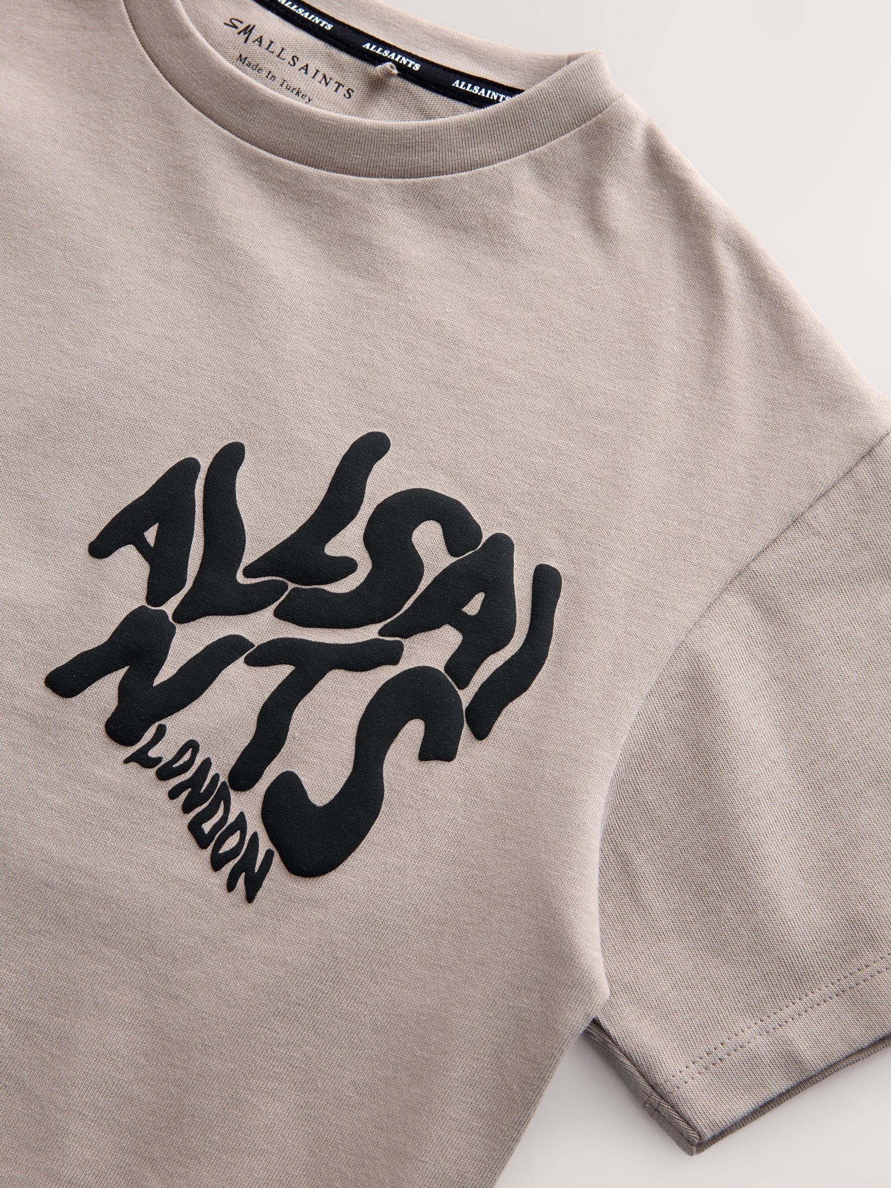 Dsiney Kidz - smALLSAINTS Light Brown Oversized Orlando Logo Crew Neck T-Shirt image 7