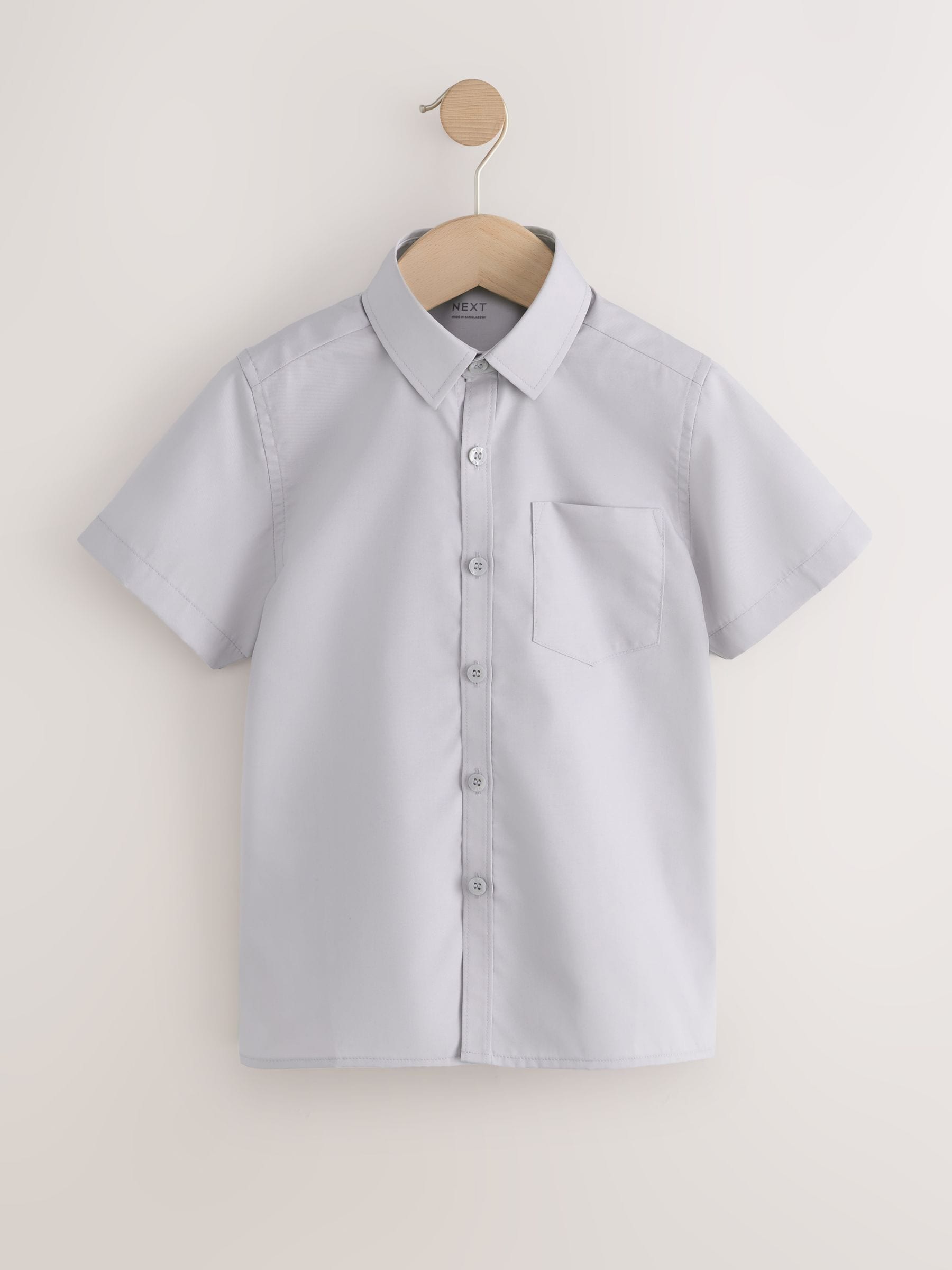 Dsiney Kidz - Grey Regular Fit Short Sleeve School 2 Pack Shirts (3-17yrs) image 2