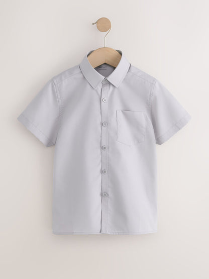 Dsiney Kidz - Grey Regular Fit Short Sleeve School 2 Pack Shirts (3-17yrs) image 2